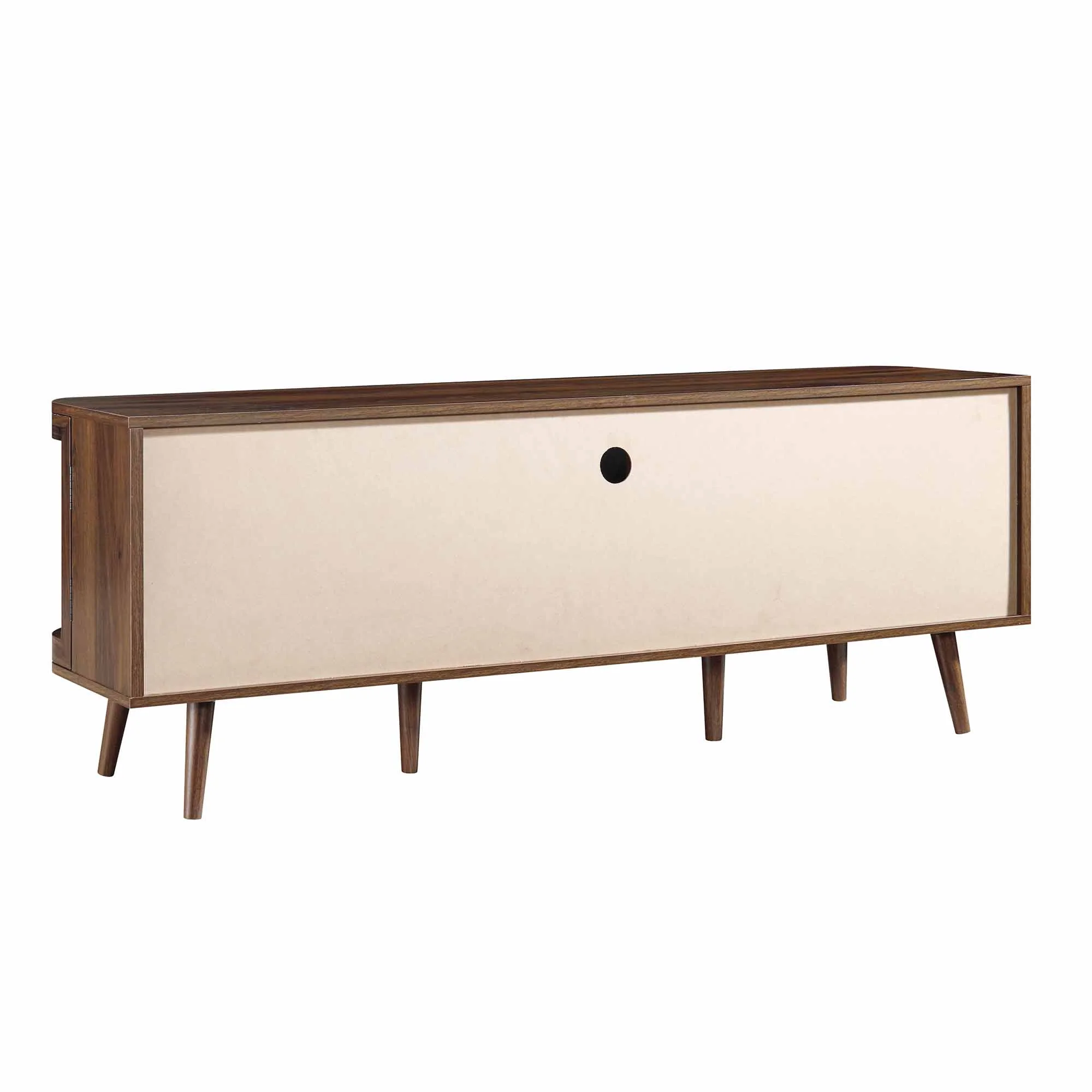 Izzy Curved Rattan 150cm TV Unit, Walnut - Image 9