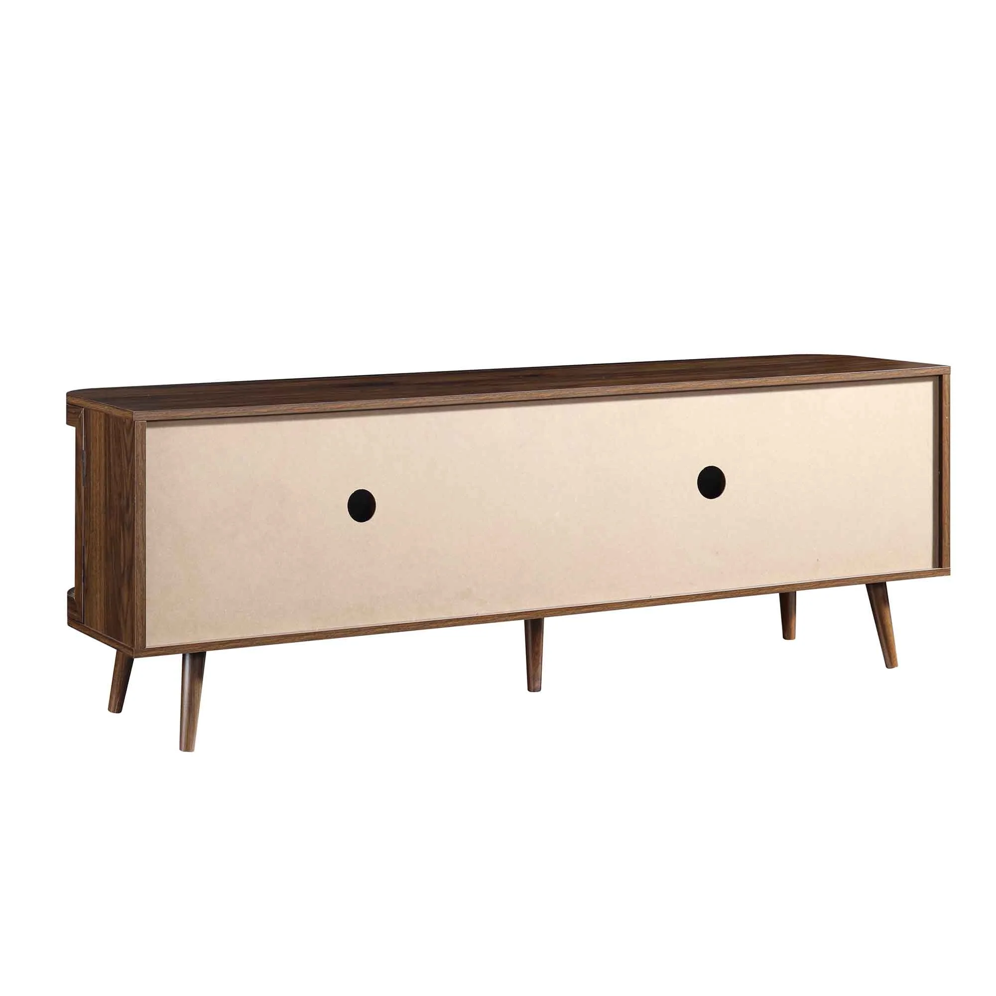 Izzy Curved Rattan 160cm Wide TV Unit, Walnut - Image 10
