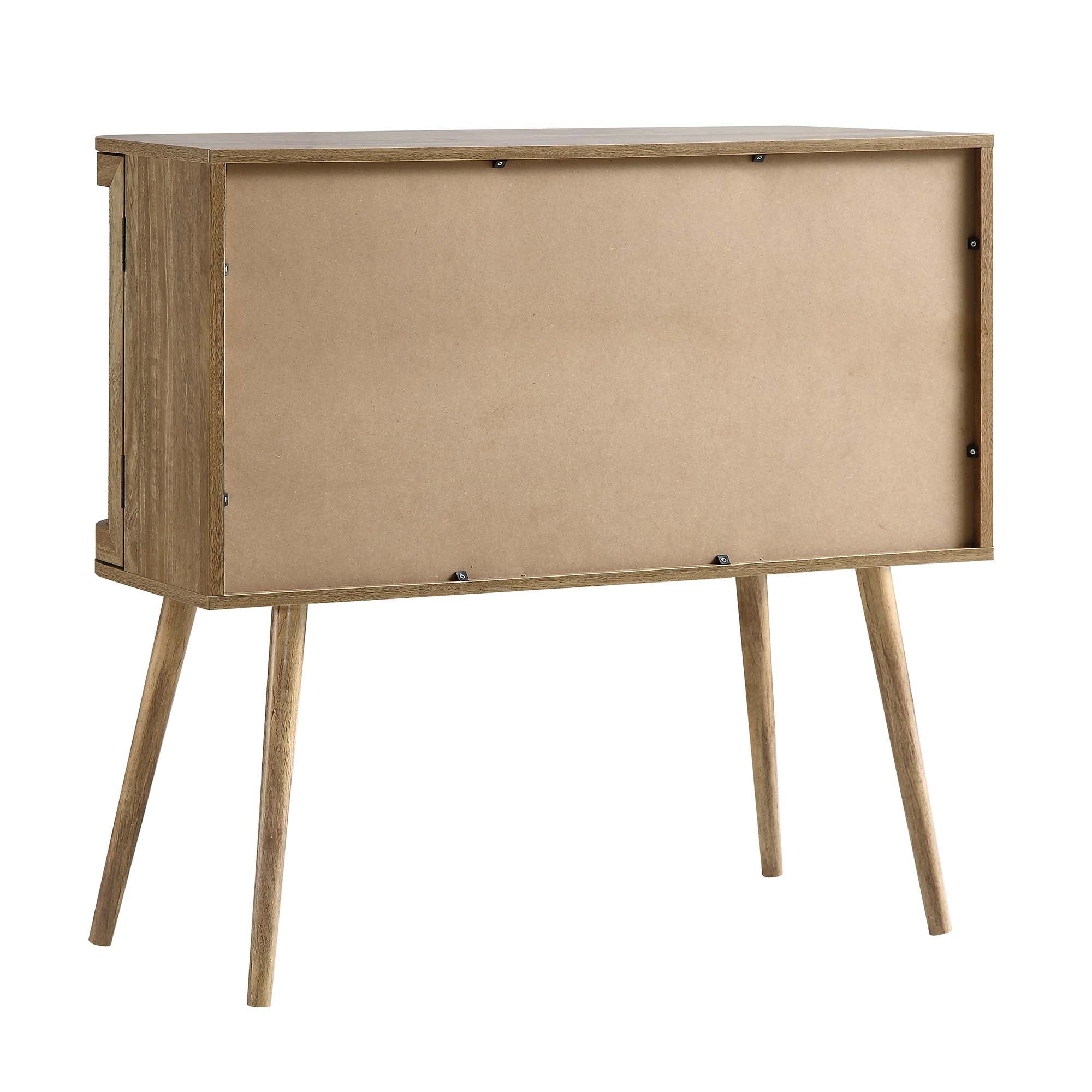 Izzy Curved Rattan 2-Door Buffet Sideboard, Natural - Image 10