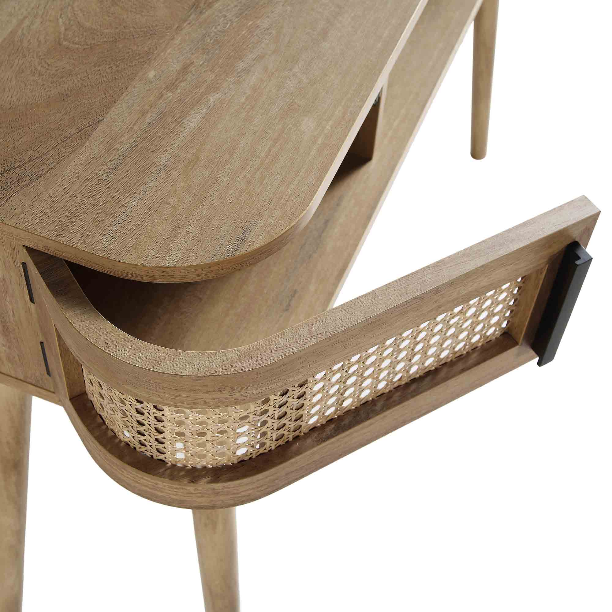 Izzy Curved Rattan 2-Door Table, Natural - Image 12