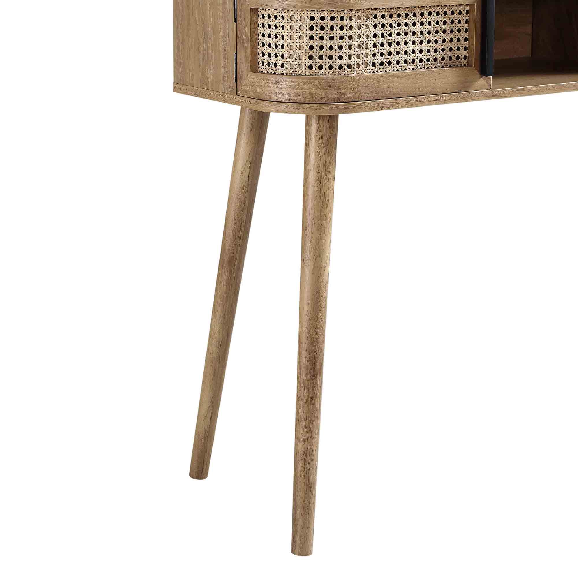 Izzy Curved Rattan 2-Door Table, Natural - Image 14