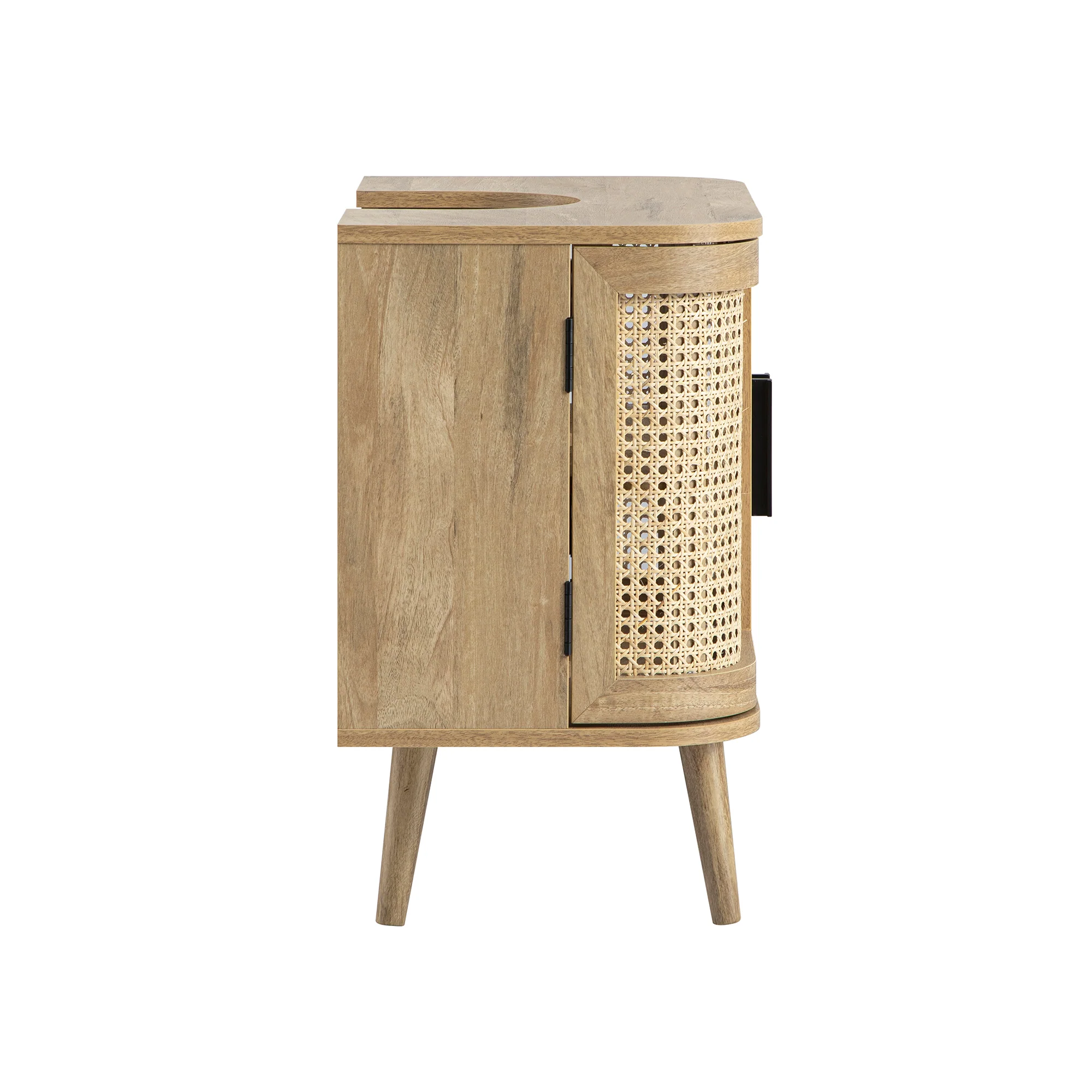 Izzy Curved Rattan Undersink Unit, Natural - Image 12
