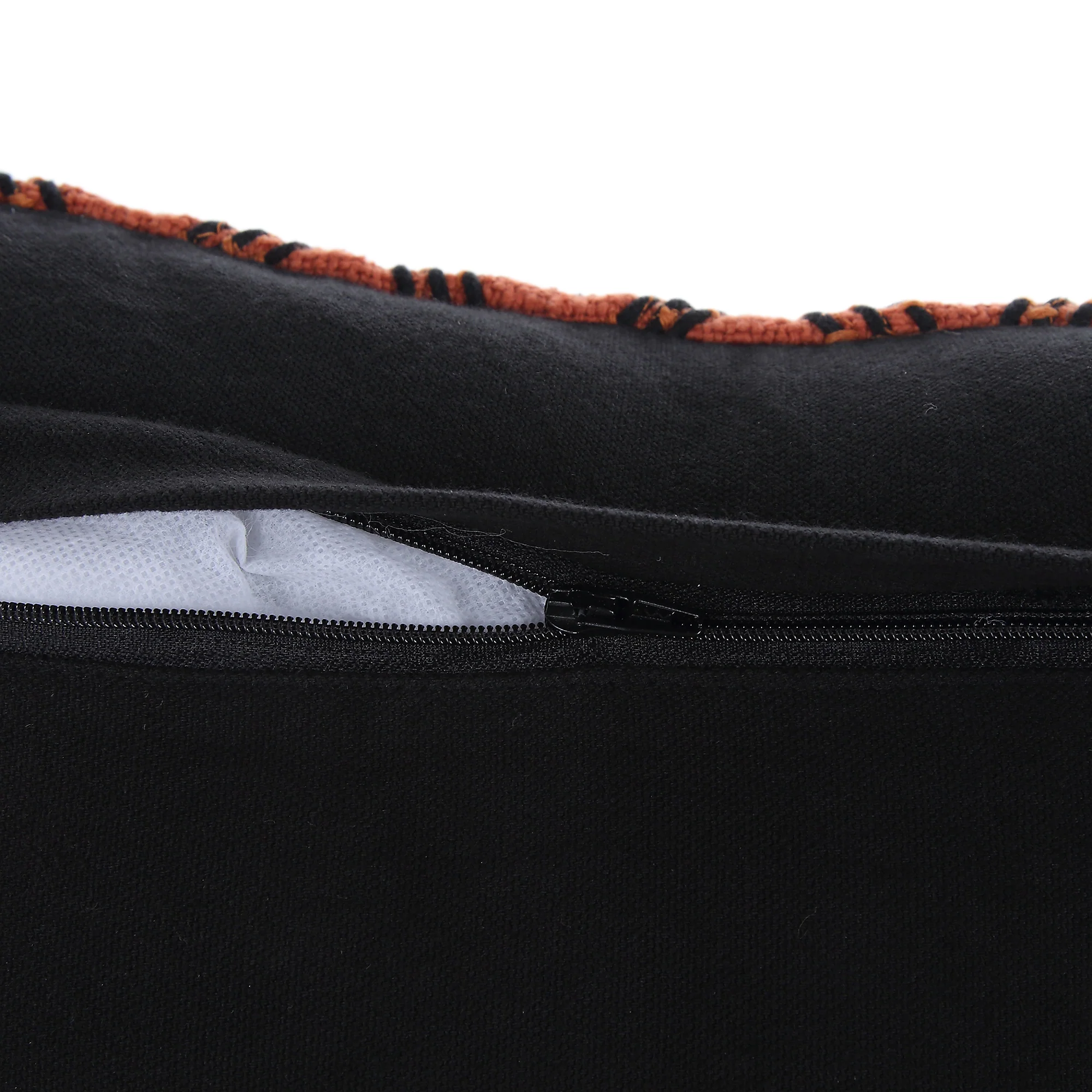 Javari Burnt Terracotta Stitched Cushion - Image 7