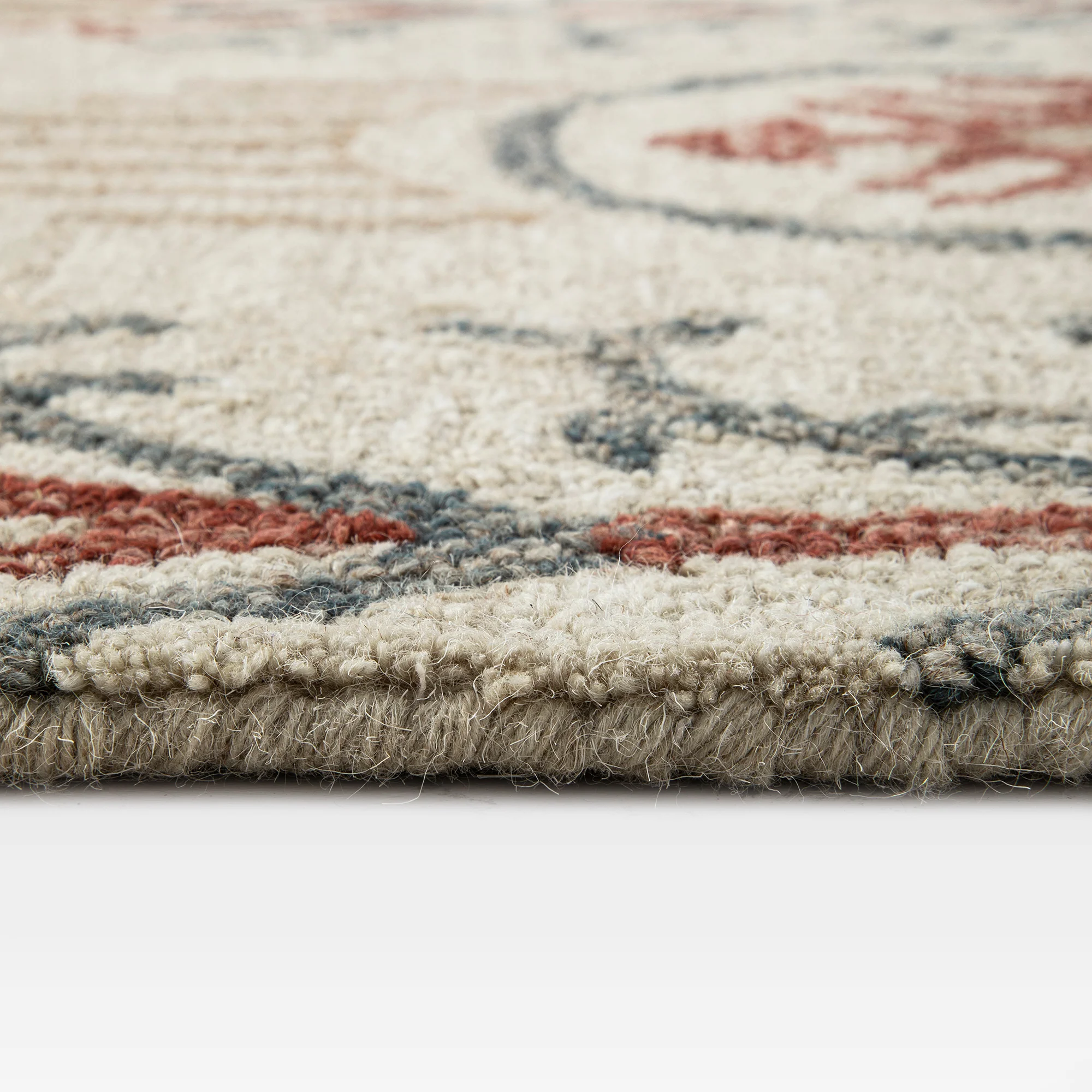 Kadiri Ikat Hand Tufted Wool Rug - Image 7