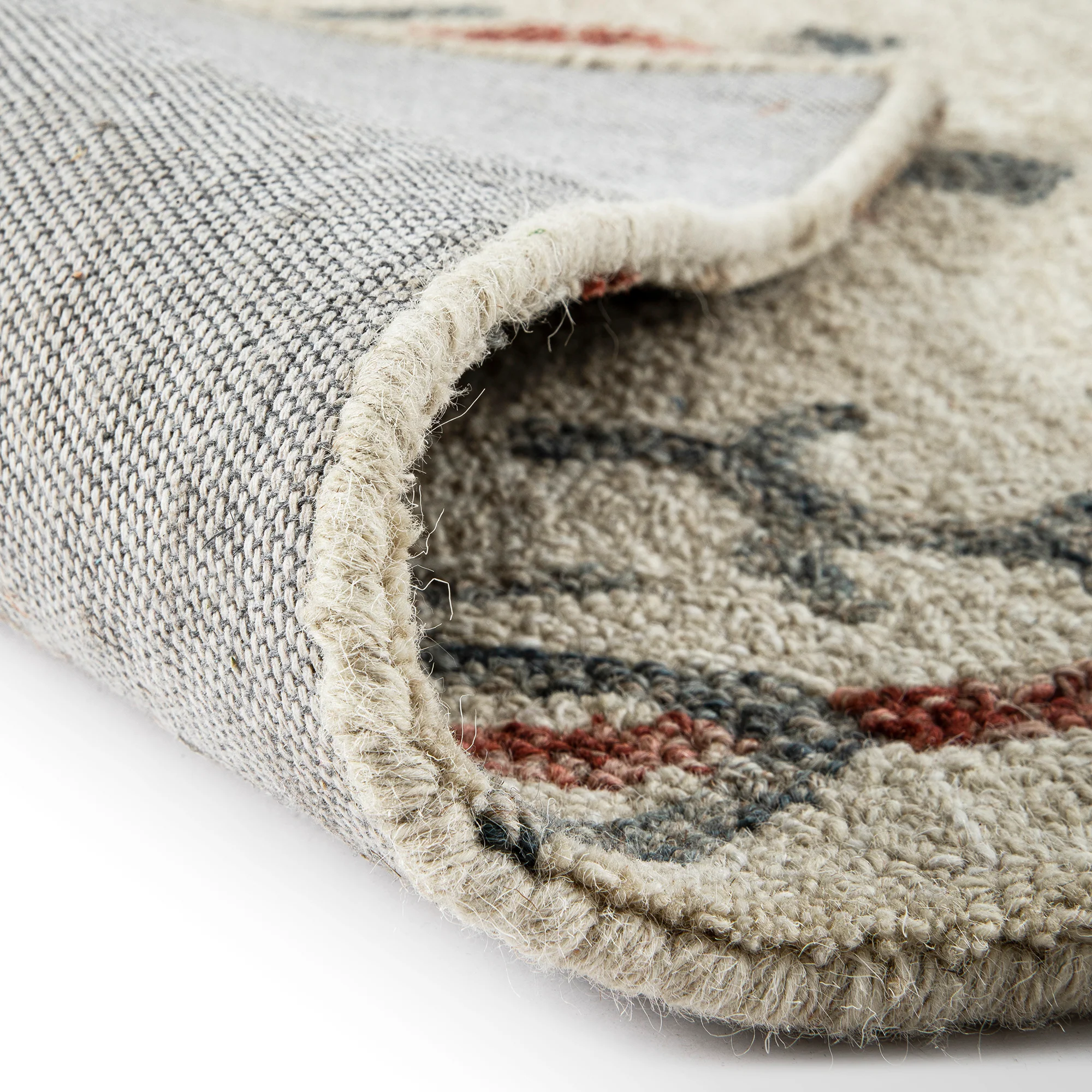 Kadiri Ikat Hand Tufted Wool Rug - Image 9