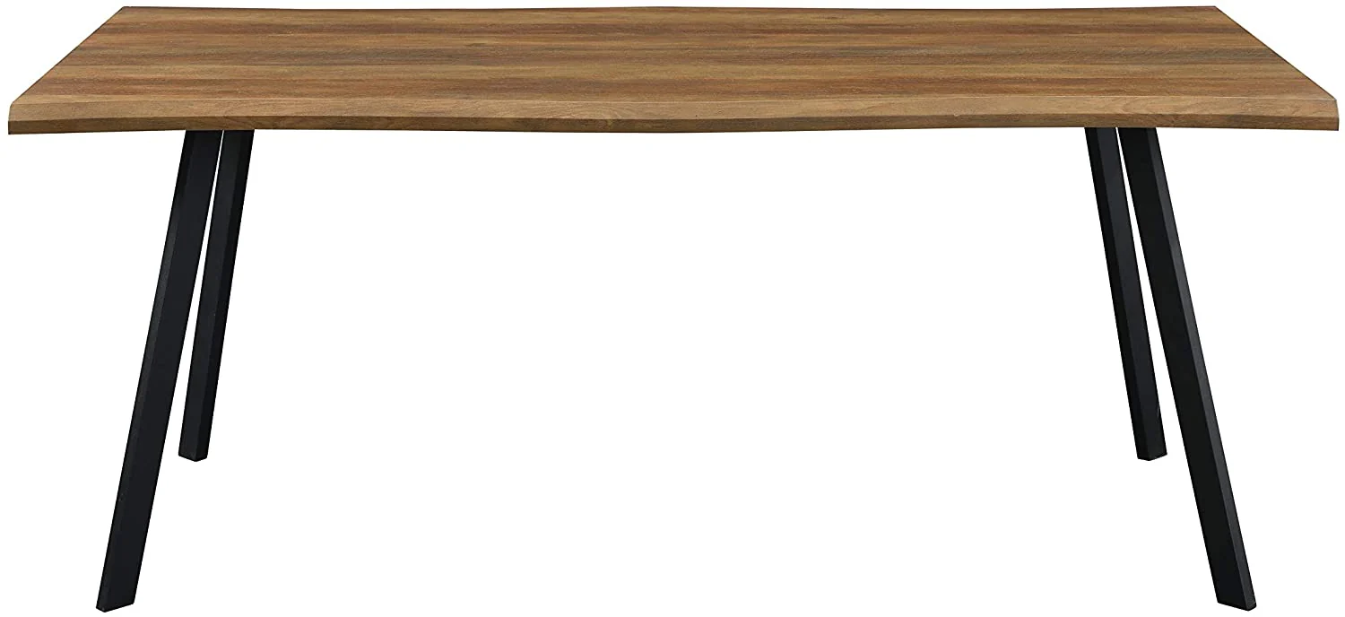 Kenora Wood Effect 150 cm Dining Table with Curved Edges 4 Seater - Image 5