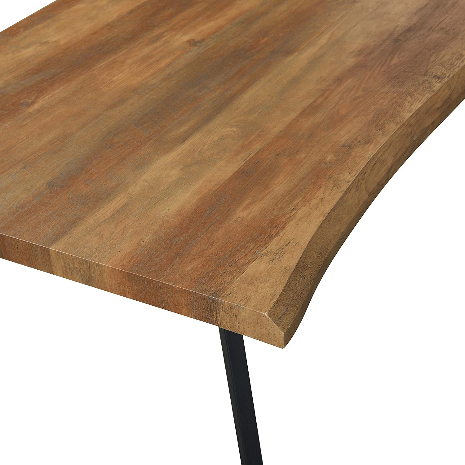 Kenora Wood Effect 180 cm Dining Table with Curved Edges 6 Seater - Image 8