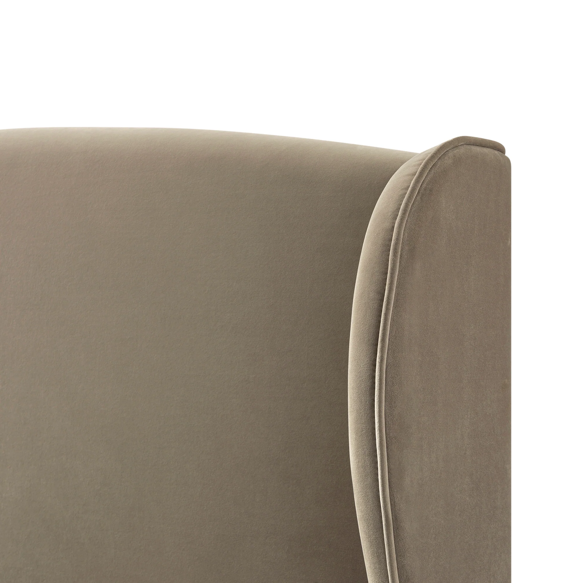 Kimberly Winged Upholstered Storage Bed, Taupe Velvet - Image 16