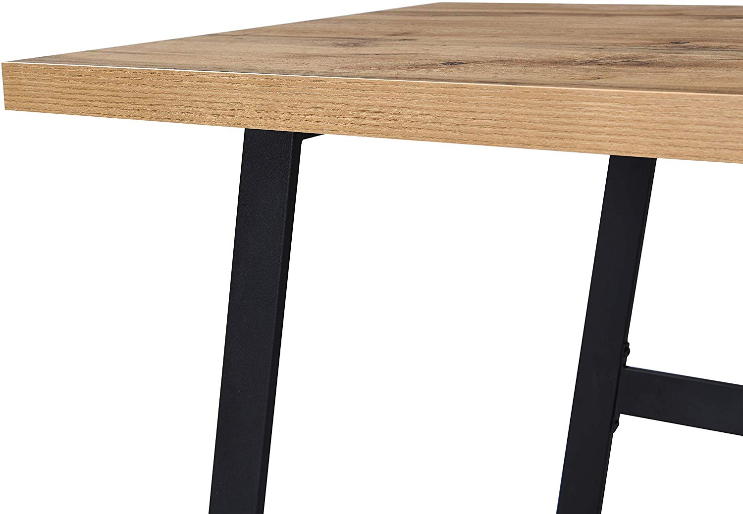 KLOTEN Oak Desk with Black Metal Legs - Image 8