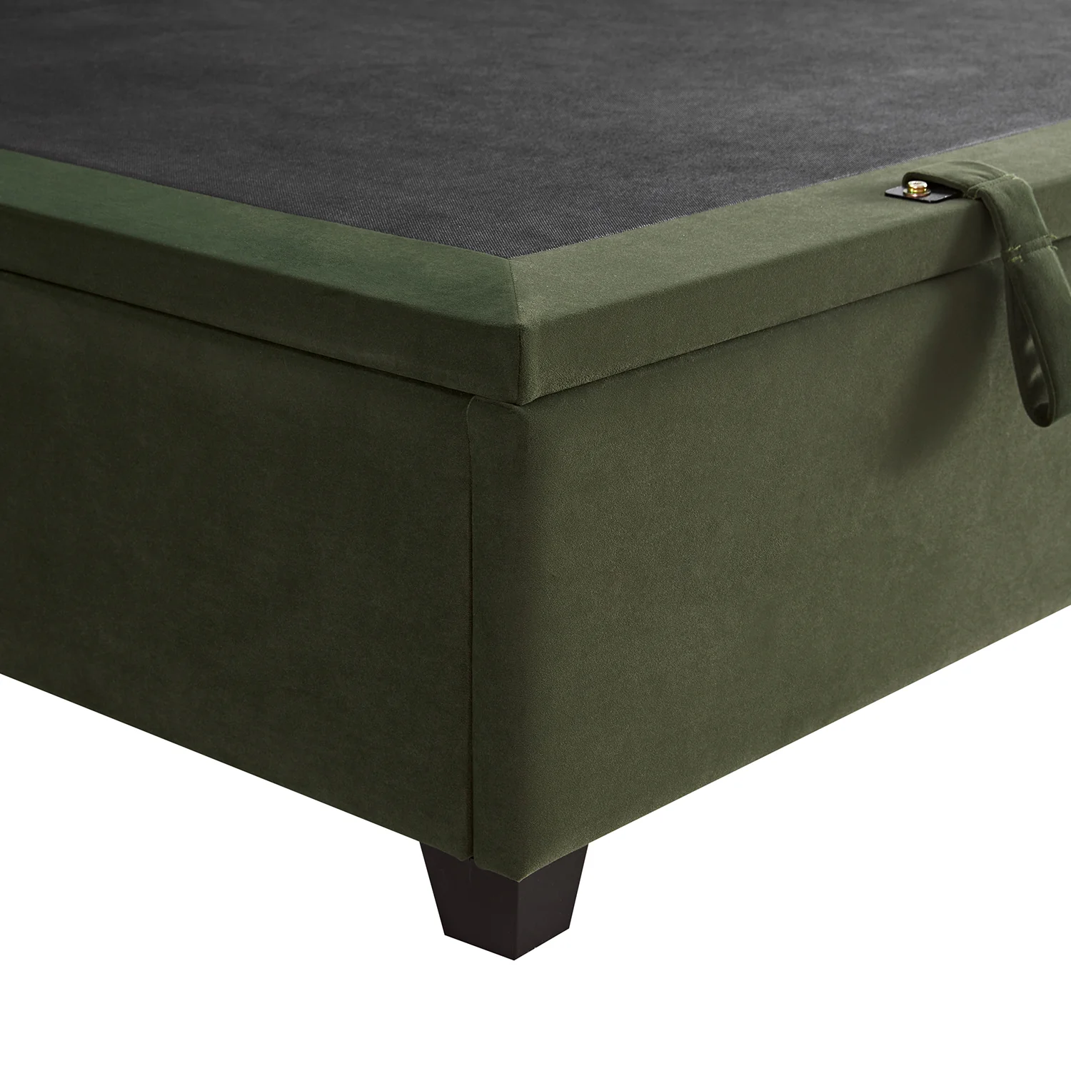 Kricia Upholstered Storage Bed with Pillow Headboard, Moss Green Velvet - Image 20