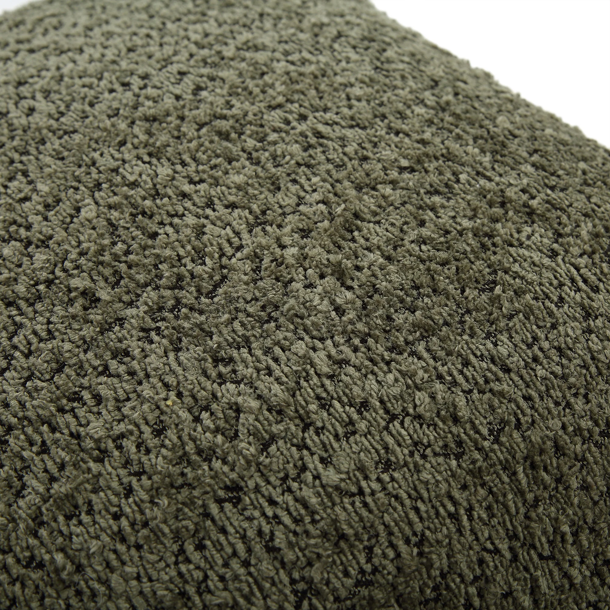 Kyra Forest Green Bouclé Fringed Cushion - Image 5