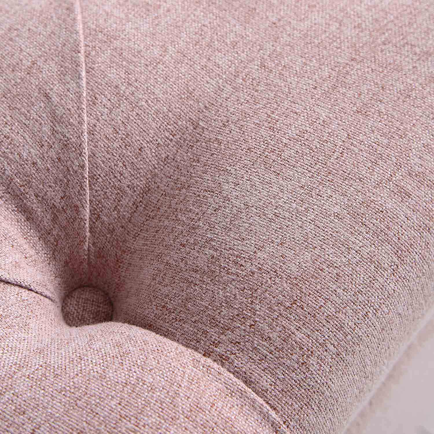 Leamington Deep-Buttoned Ottoman Storage Bench, Rosewater Pink Fabric - Image 10