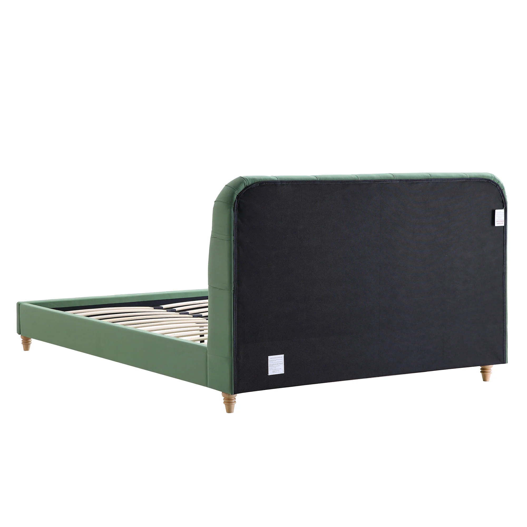 Leamington Deep-Buttoned Upholstered Bed, Meadow Green Velvet - Image 9