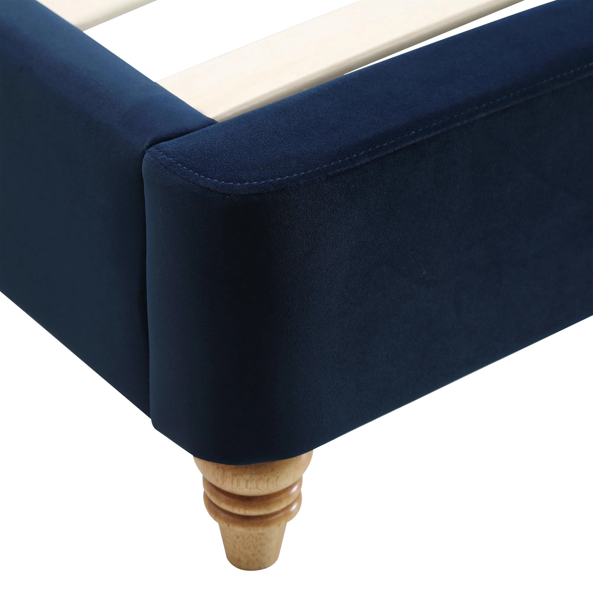 Leamington Deep-Buttoned Upholstered Bed, Midnight Blue Velvet - Image 13