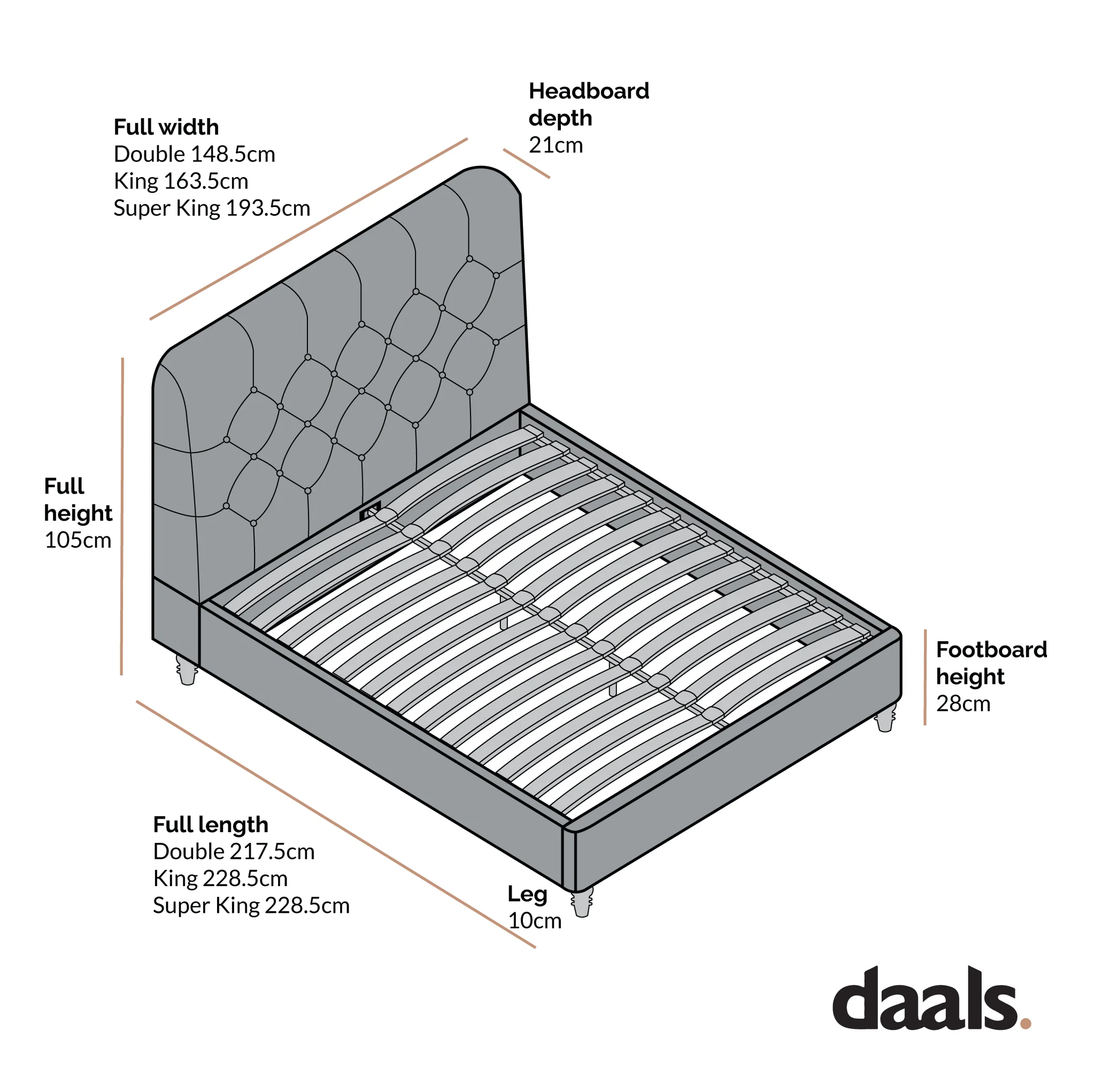 Leamington Deep-Buttoned Upholstered Bed, Oatmeal Fabric - Image 6