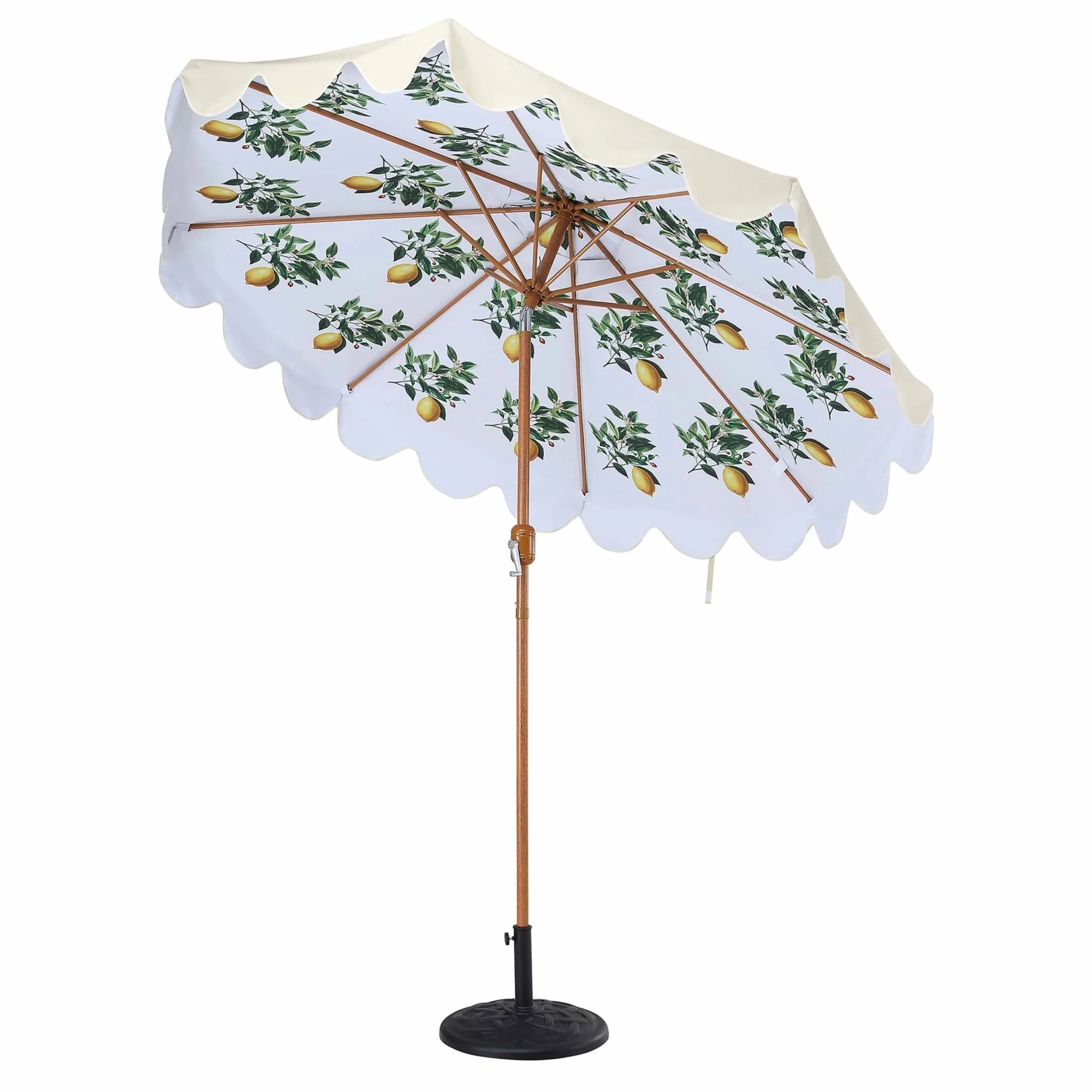 Lemon Branch 2.6M Octagonal Parasol with Aluminium Tilt - Image 3