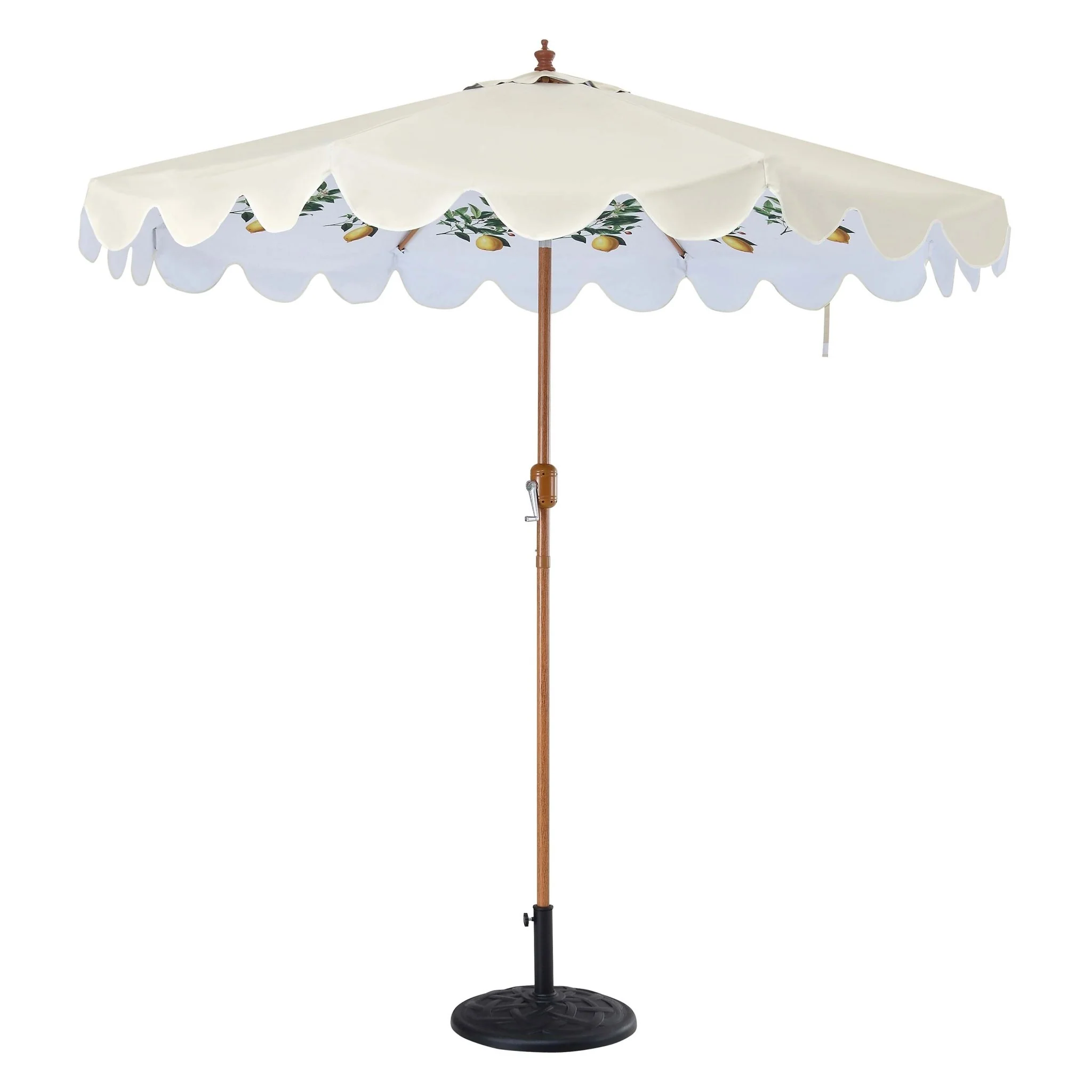 Lemon Branch 2.6M Octagonal Parasol with Aluminium Tilt - Image 4
