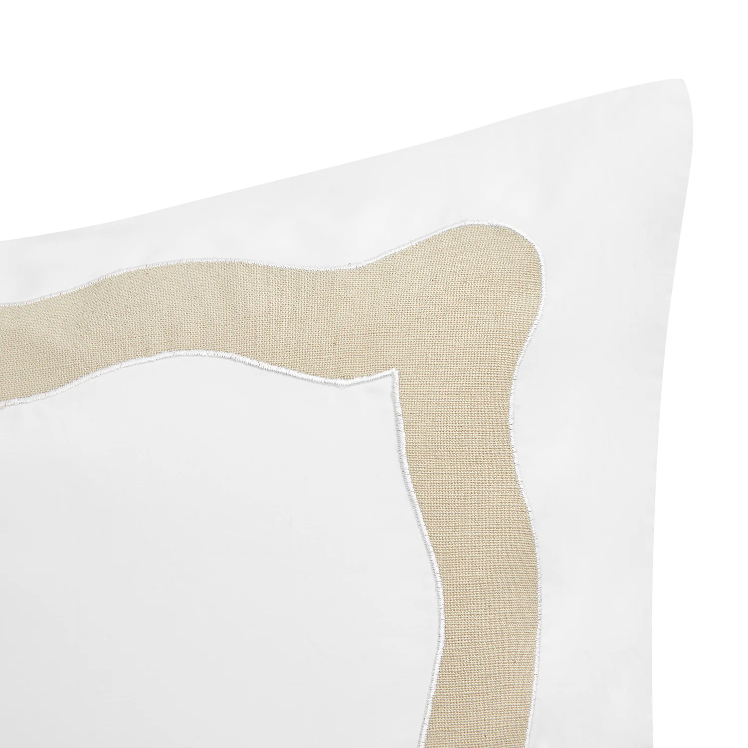 Lucinda Natural Wave 300 Thread Count Cotton Percale Regular Pillowcases - Pair - Image 3