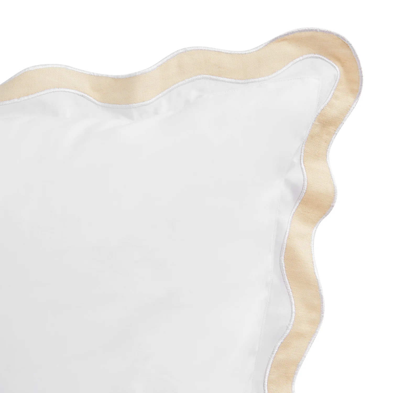 Lucinda Peach Melba Wave 300 Thread Count Cotton Percale King Size Pillowcases - Pair - Image 2