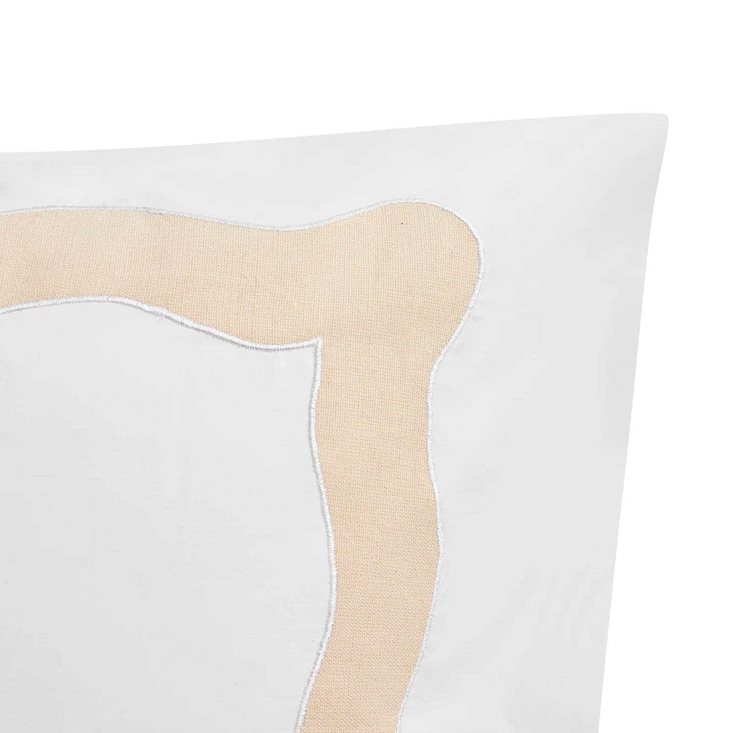 Lucinda Peach Melba Wave 300 Thread Count Cotton Percale Regular Pillowcases - Pair - Image 2