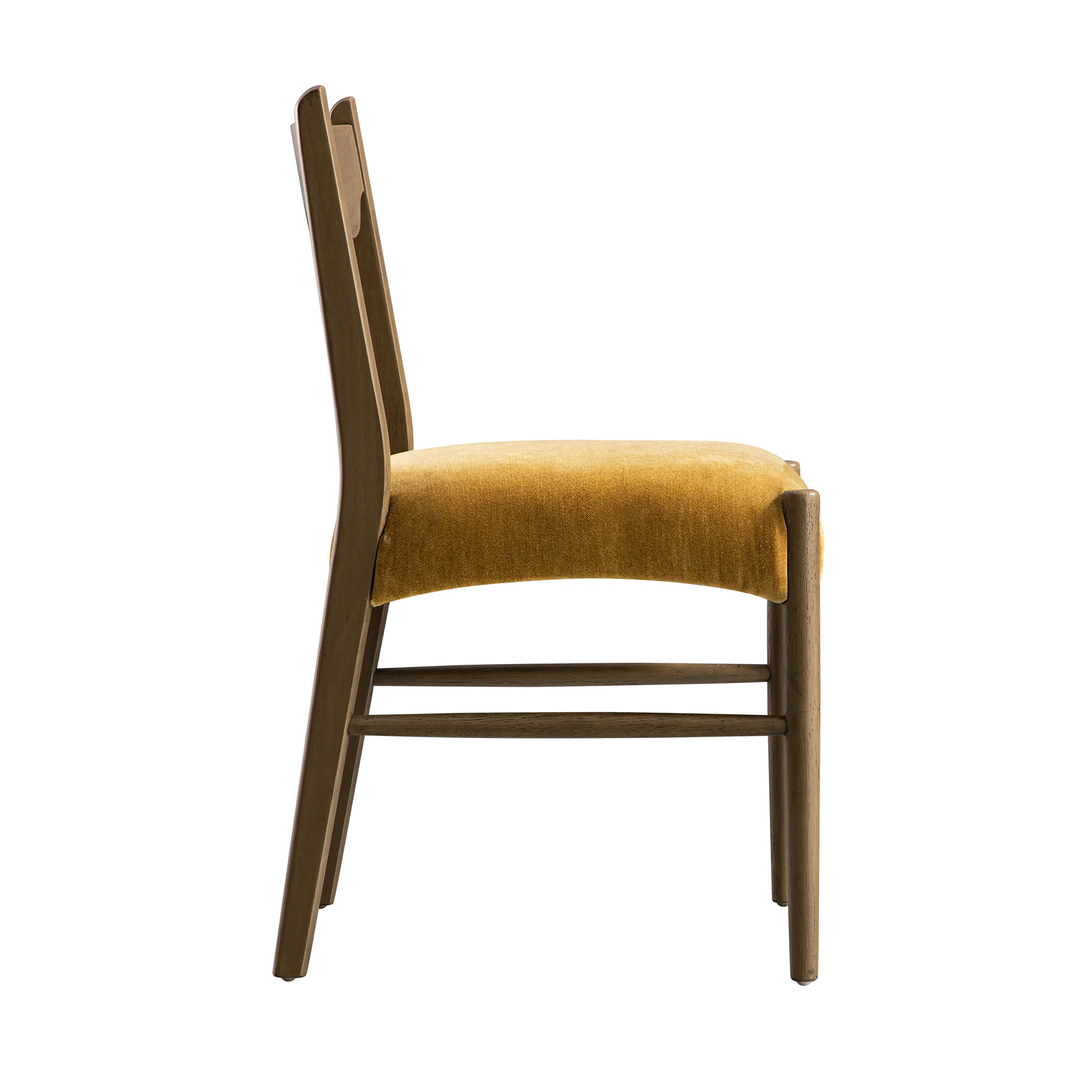 Ludlow Set of 2 Dining Chairs, Spiced Honey Chenille | Silver Oak - Image 10