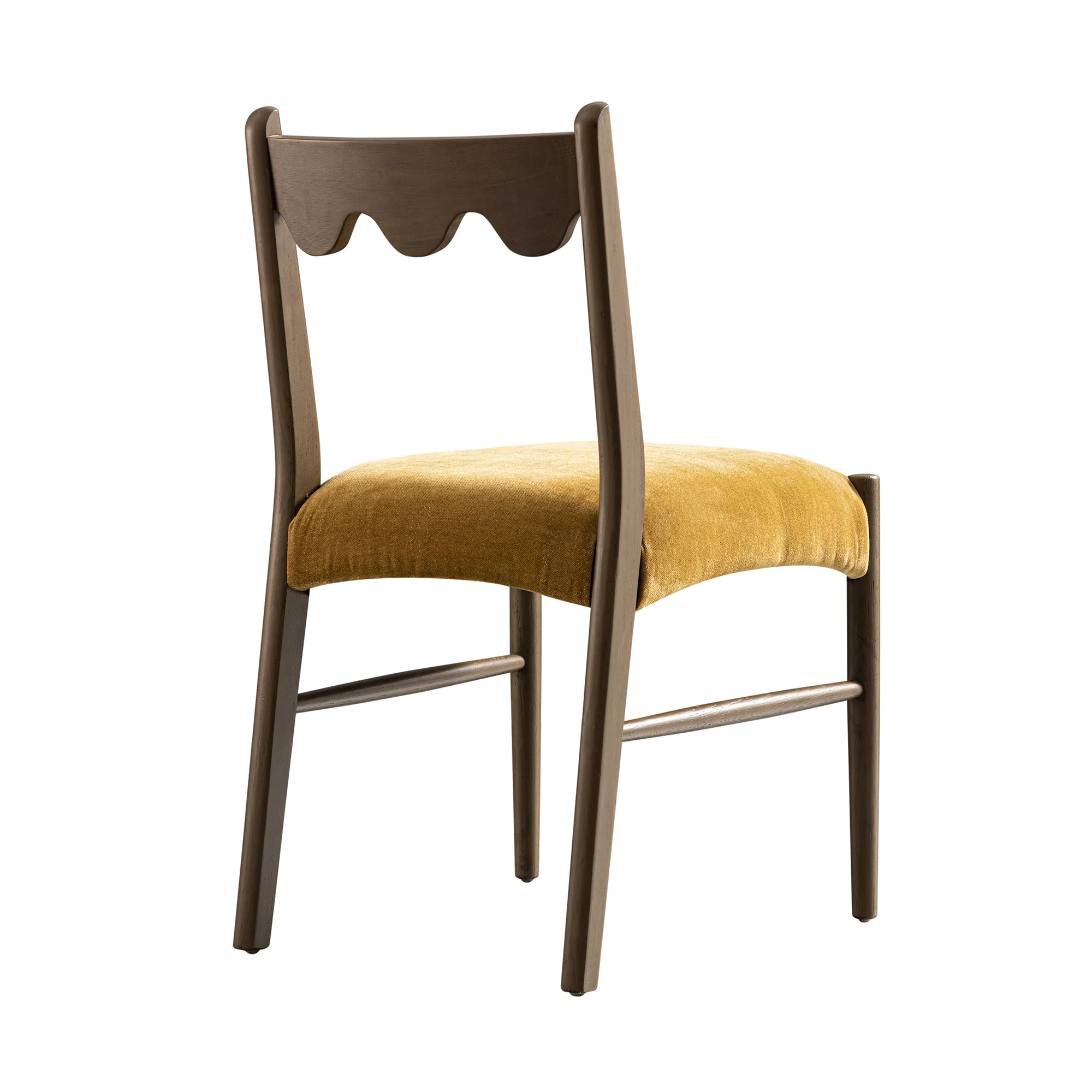 Ludlow Set of 2 Dining Chairs, Spiced Honey Chenille | Silver Oak - Image 11