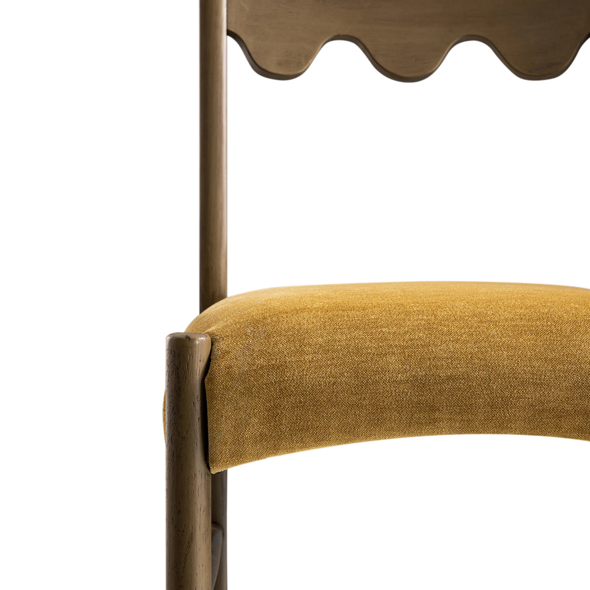 Ludlow Set of 2 Dining Chairs, Spiced Honey Chenille | Silver Oak - Image 14
