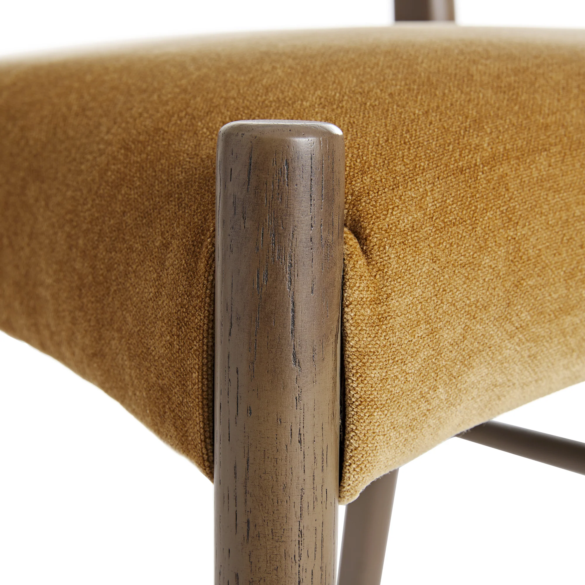 Ludlow Set of 2 Dining Chairs, Spiced Honey Chenille | Silver Oak - Image 17