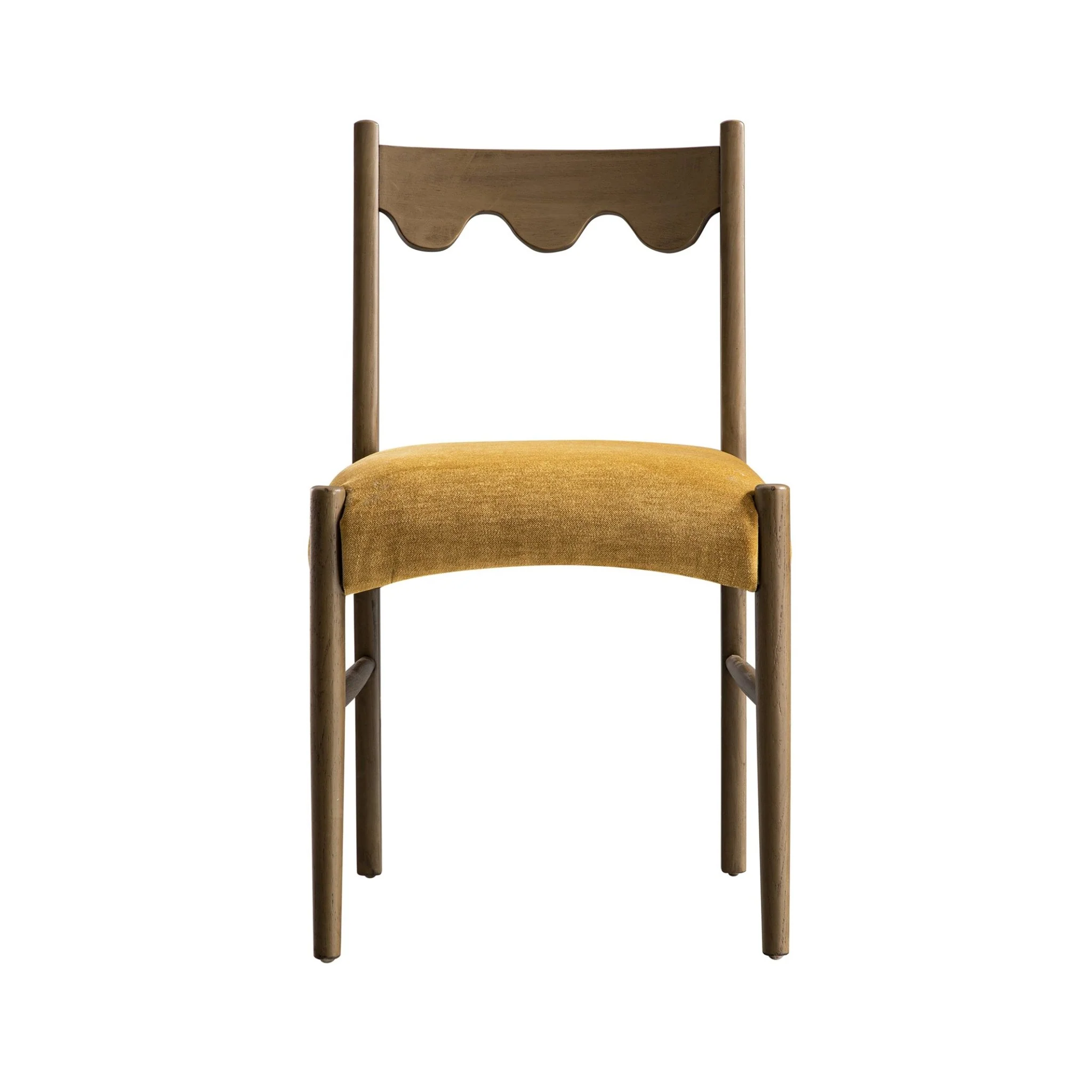 Ludlow Set of 2 Dining Chairs, Spiced Honey Chenille | Silver Oak - Image 7