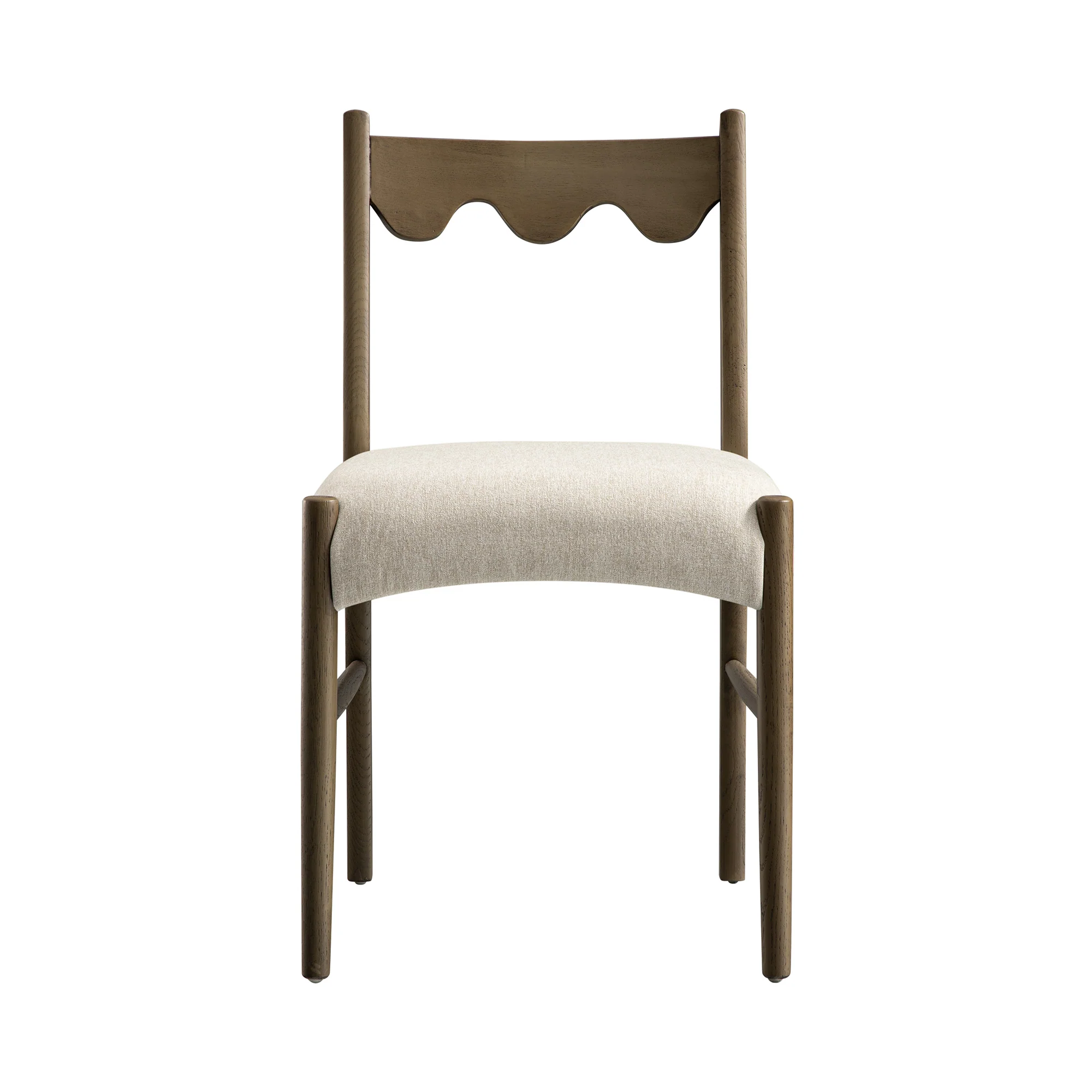 Ludlow Set of 2 Dining Chairs, Oatmeal Fabric | Silver Oak Frame - Image 10
