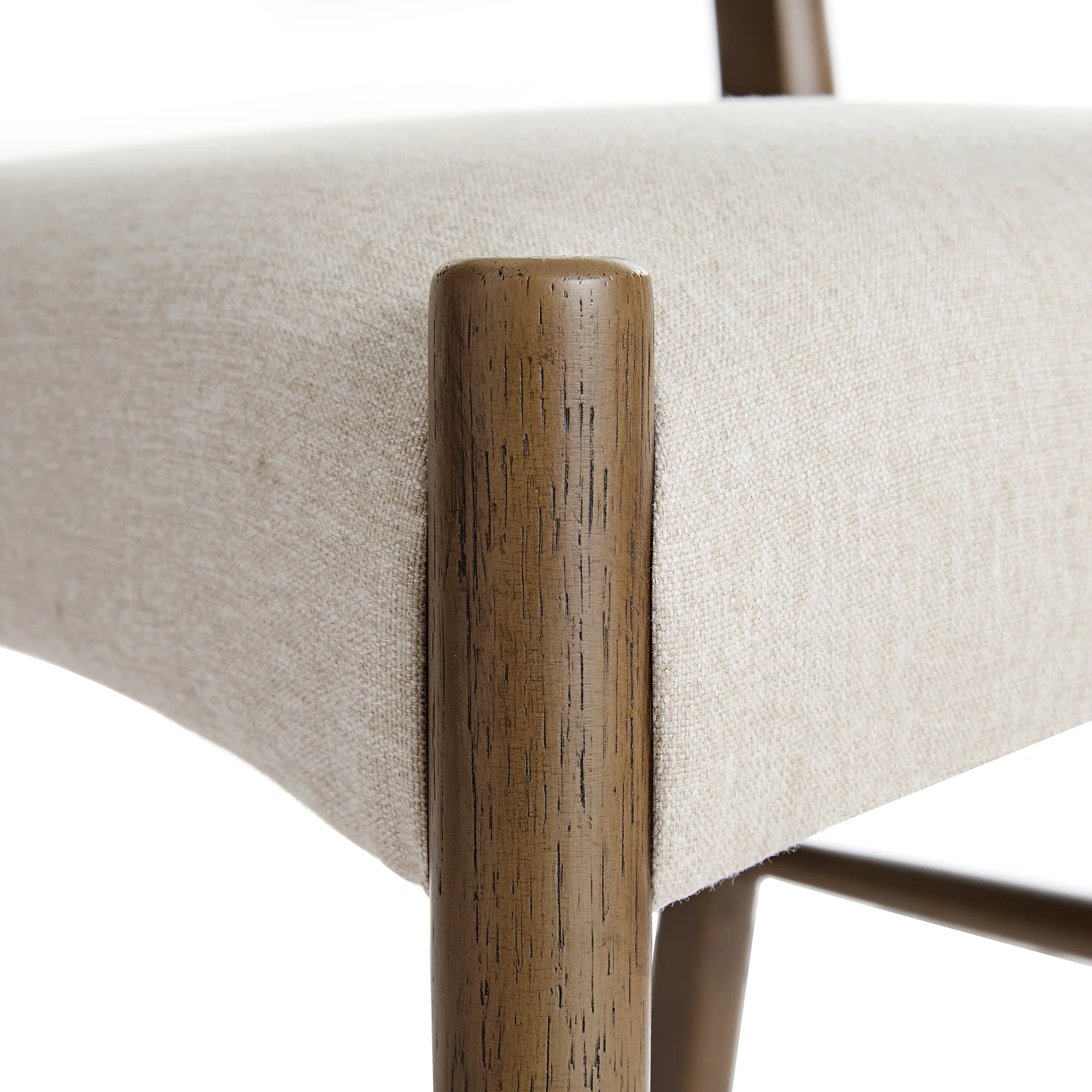 Ludlow Set of 2 Dining Chairs, Oatmeal Fabric | Silver Oak Frame - Image 17