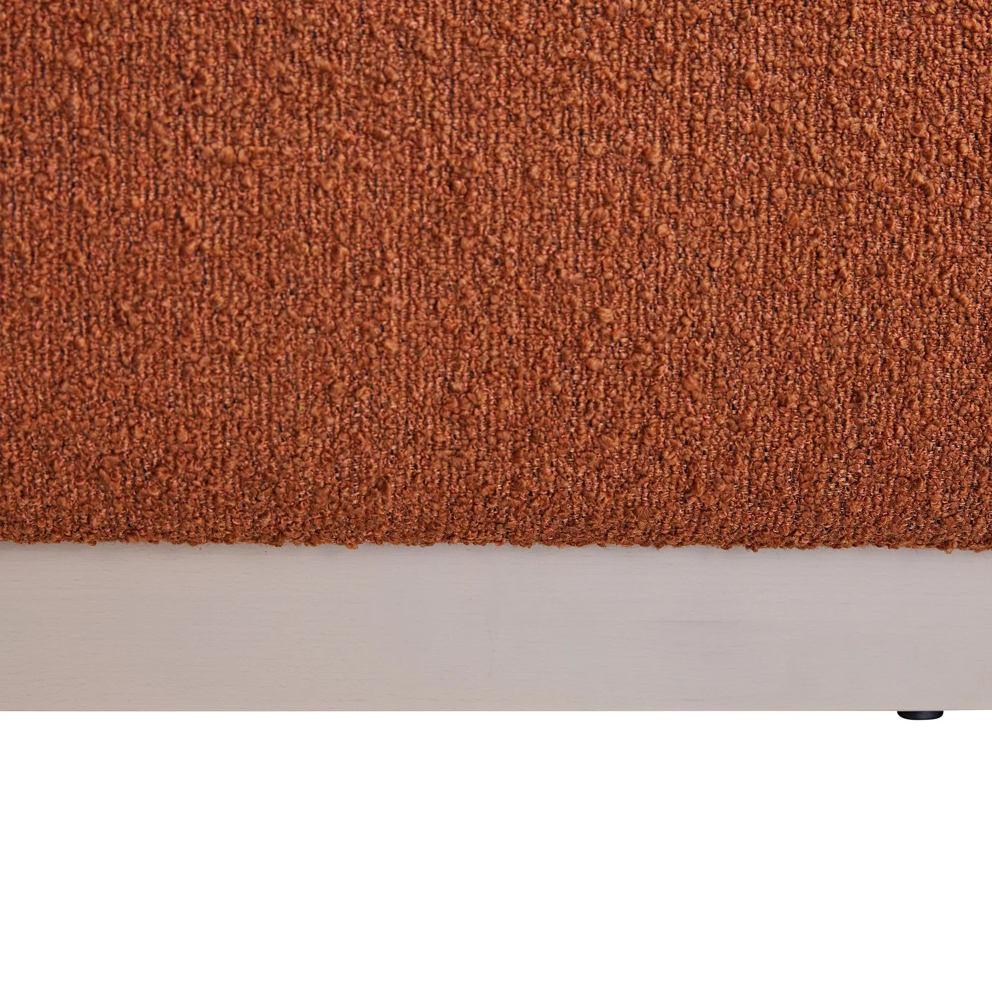 Luella Upholstered Wooden Plinth Base Storage Bed, Rust Boucle - Image 21