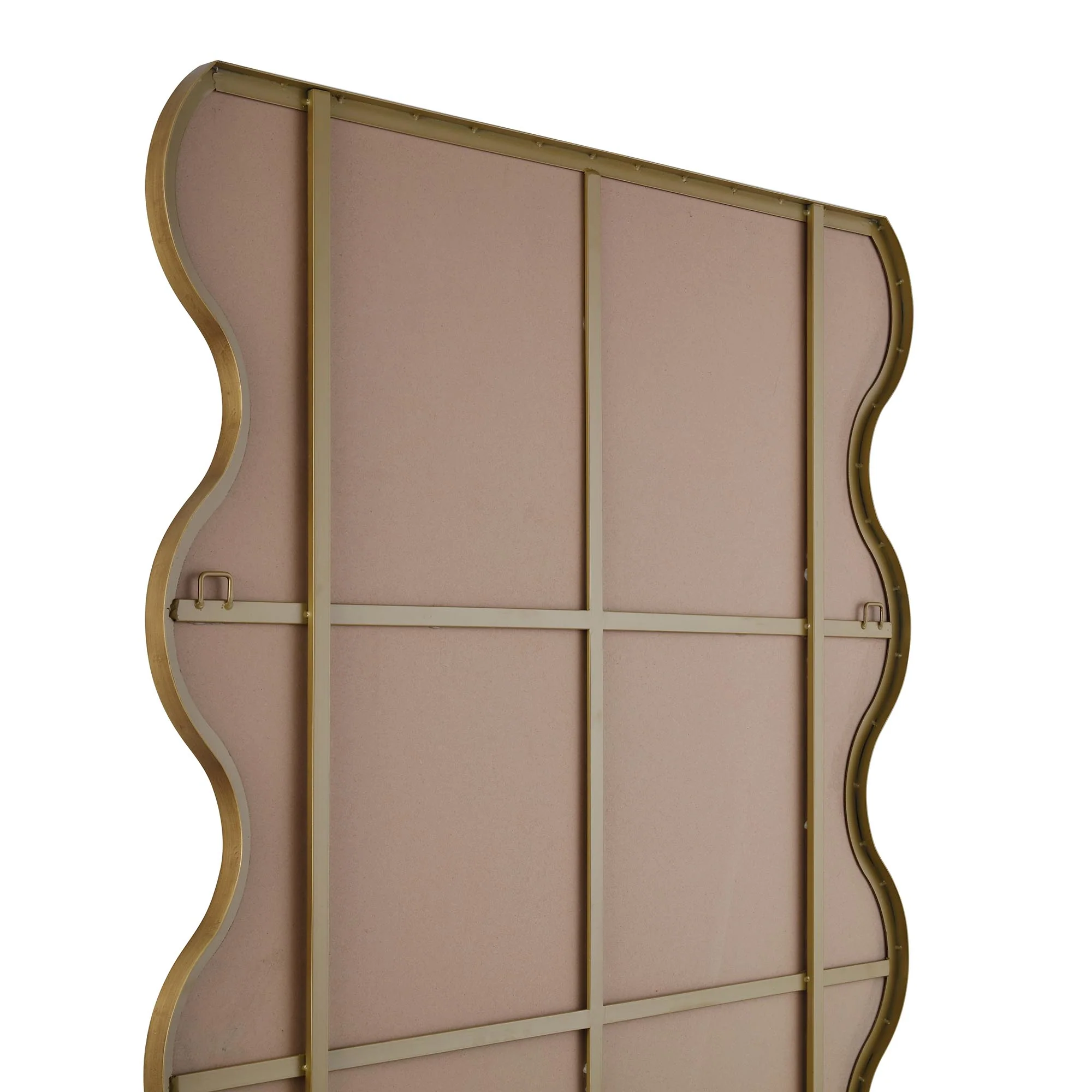 Luisa Wavy Curved Full length Mirror 180 x 110 cm, Gold - Image 8