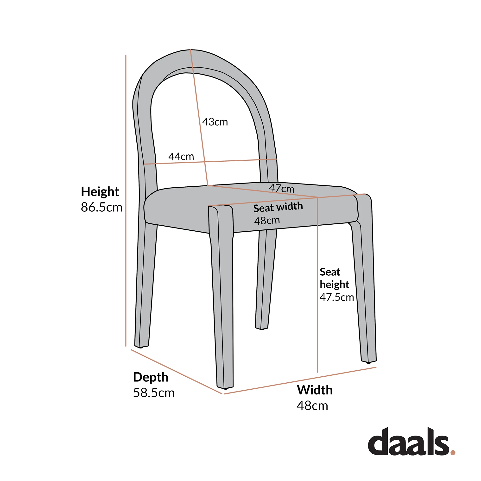 Lumi Dining Chair, Ecru Boucle | Natural Oak Frame - Image 10
