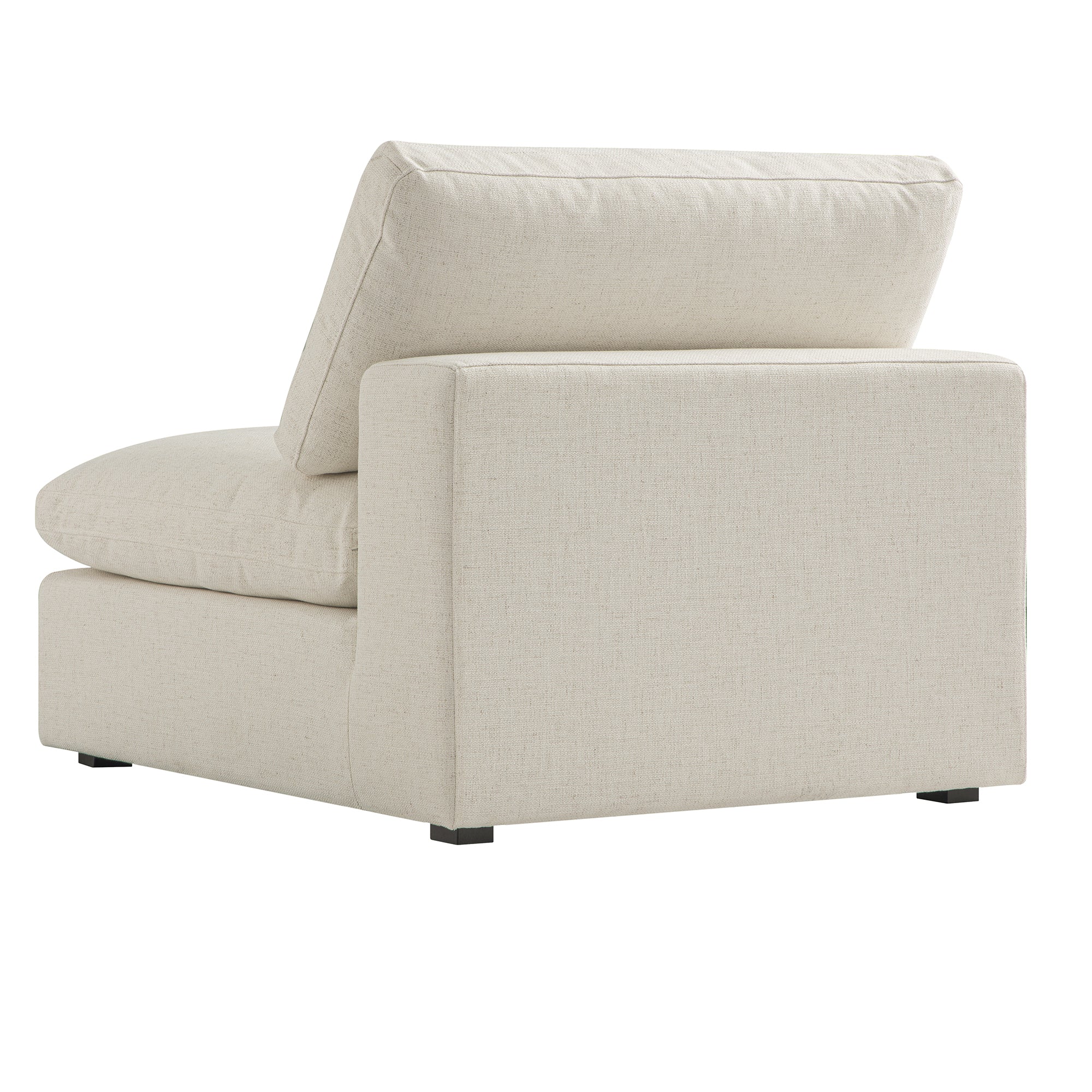Lutyens Beige Linen Blend Modular Sofa, Armless Seat - Image 6