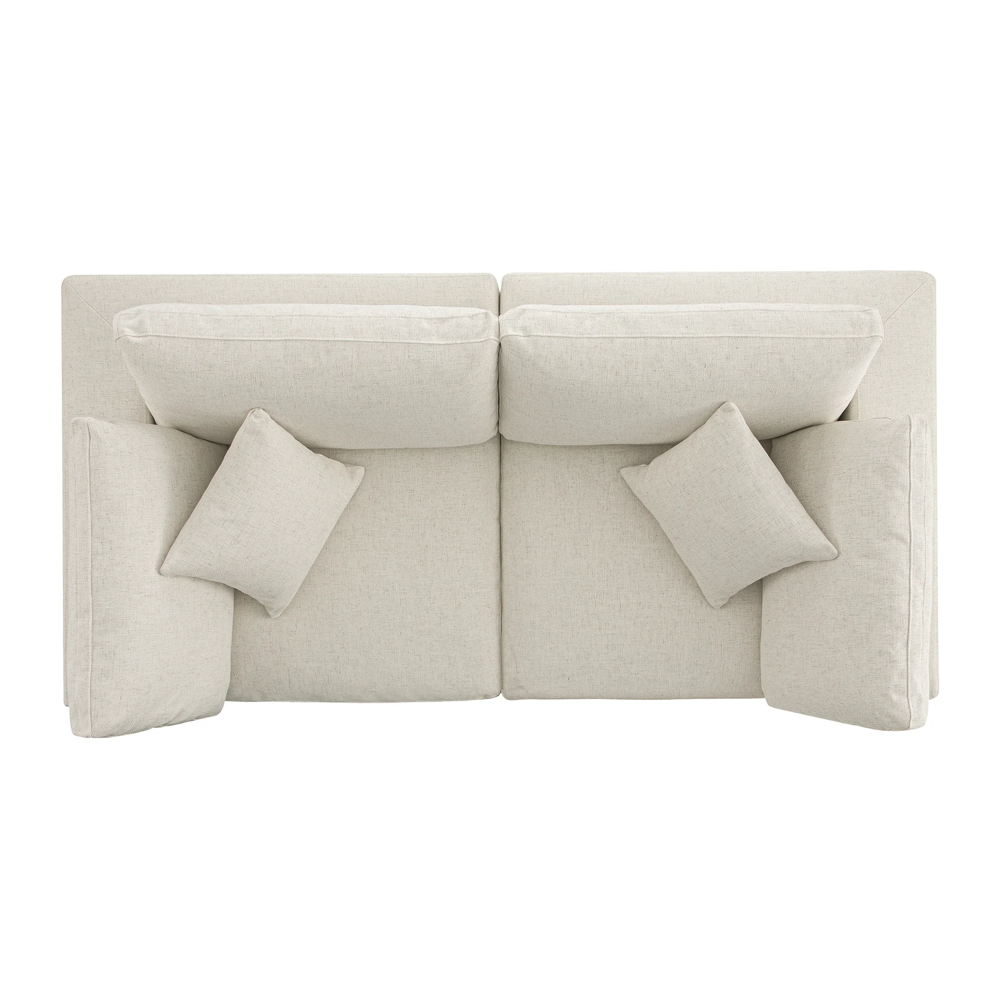 Lutyens Beige Linen Blend Modular Sofa, 2-Piece - Image 11