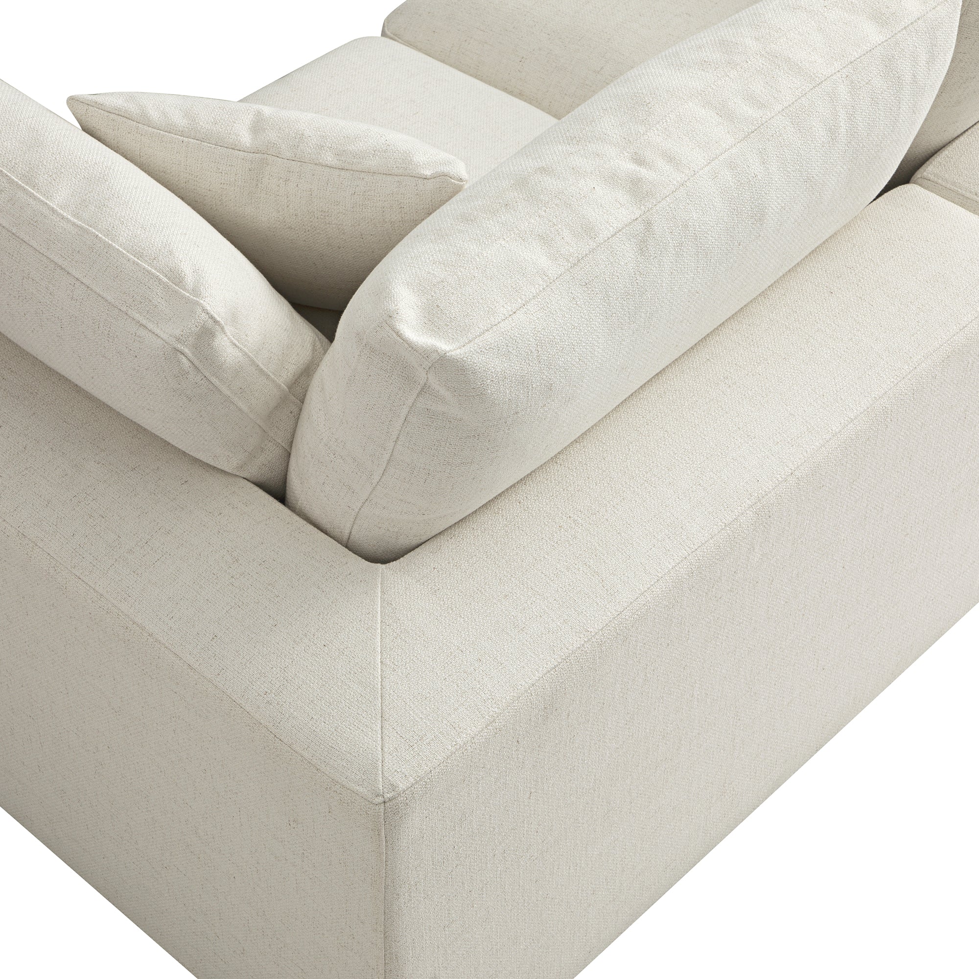 Lutyens Beige Linen Blend Modular Sofa, 2-Piece - Image 14