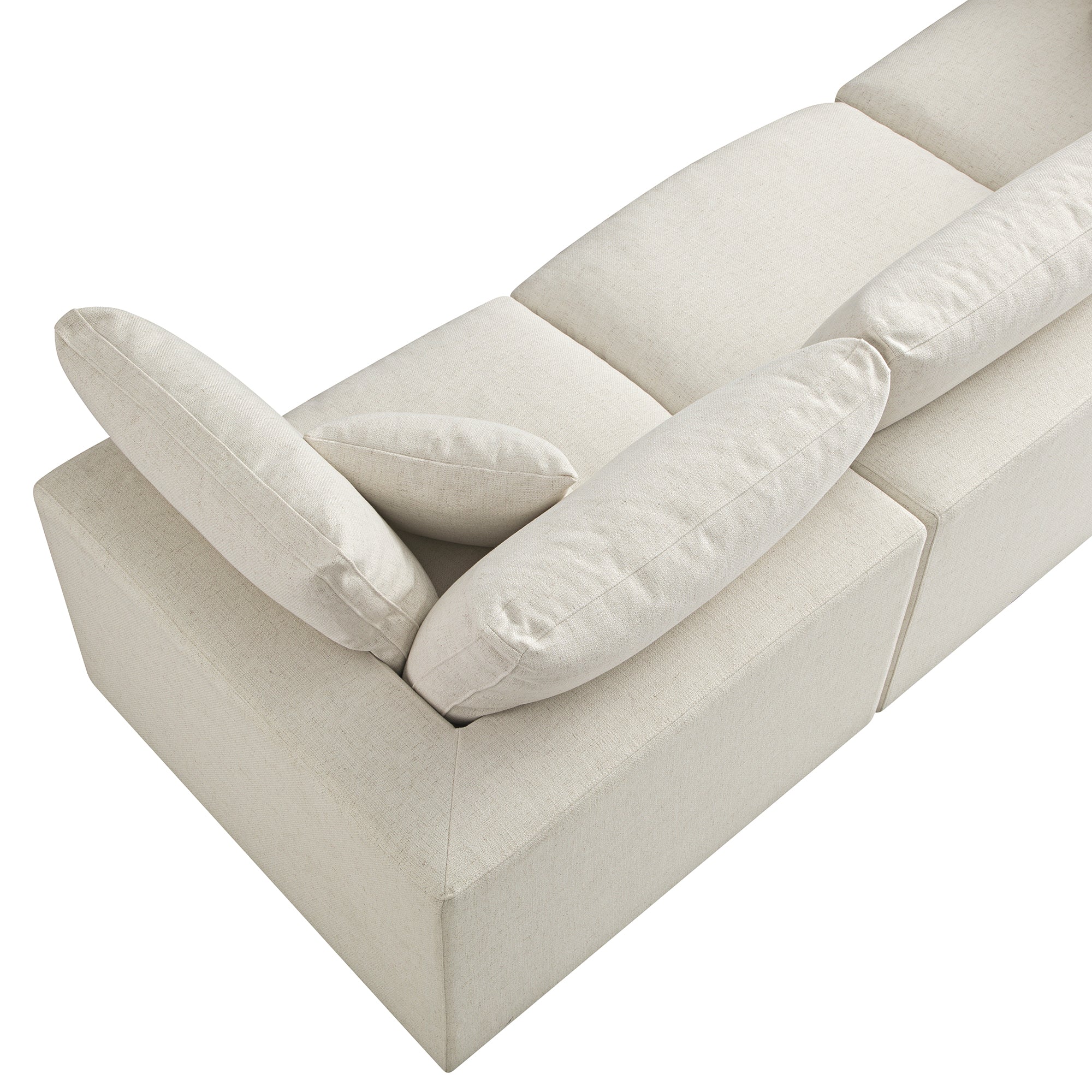 Lutyens Beige Linen Blend Modular Sofa, 3-Piece - Image 15