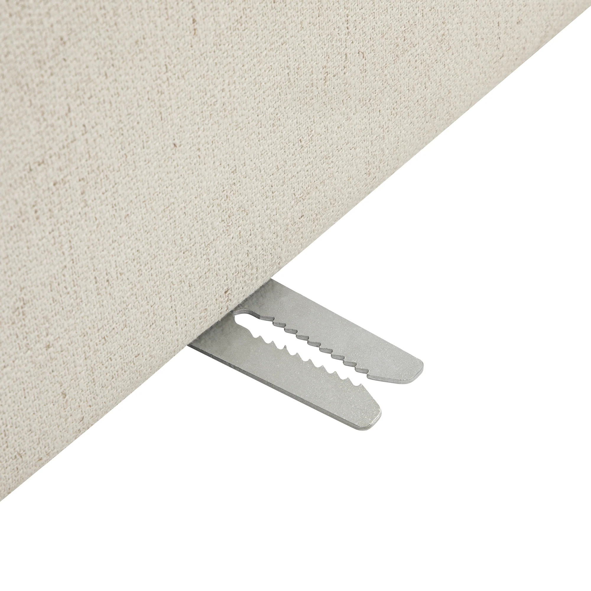 Lutyens Beige Linen Blend Modular Sofa, Corner Unit - Image 6