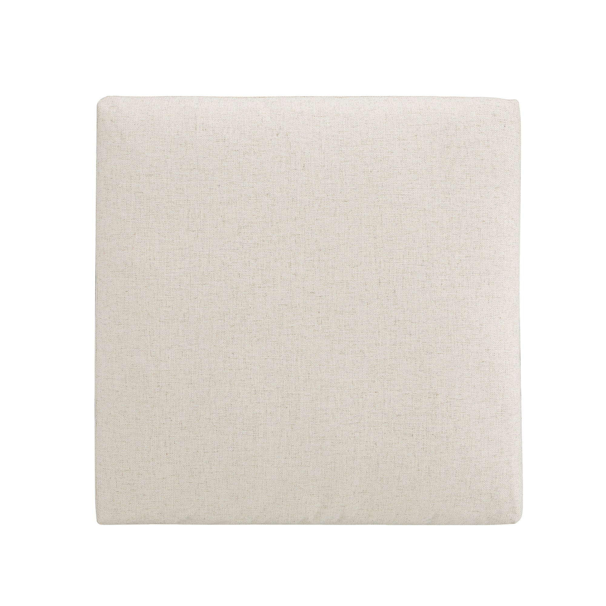 Lutyens Beige Linen Blend Modular Sofa, Stool - Image 5