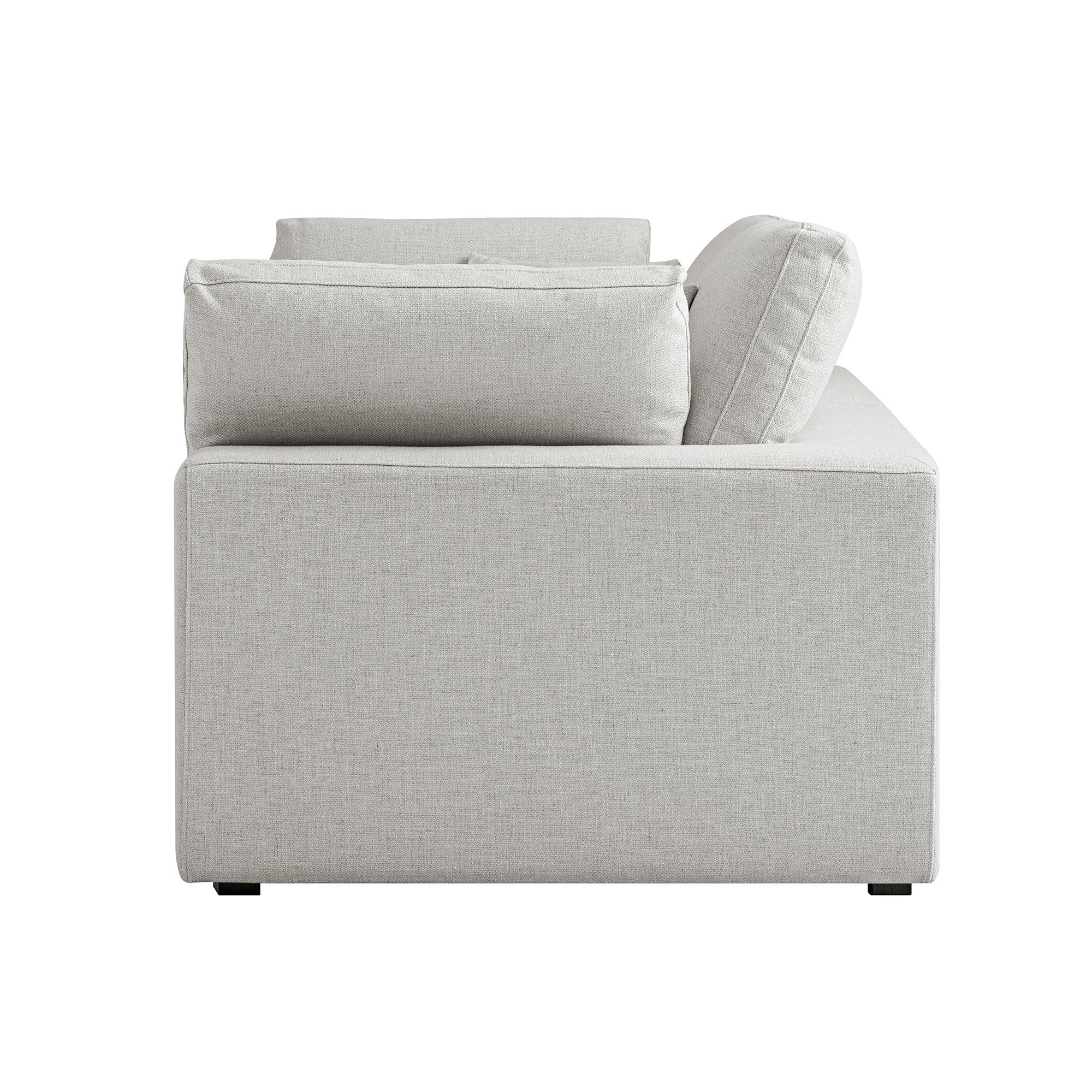 Lutyens Light Grey Linen Blend Modular Sofa, 2-Piece - Image 10