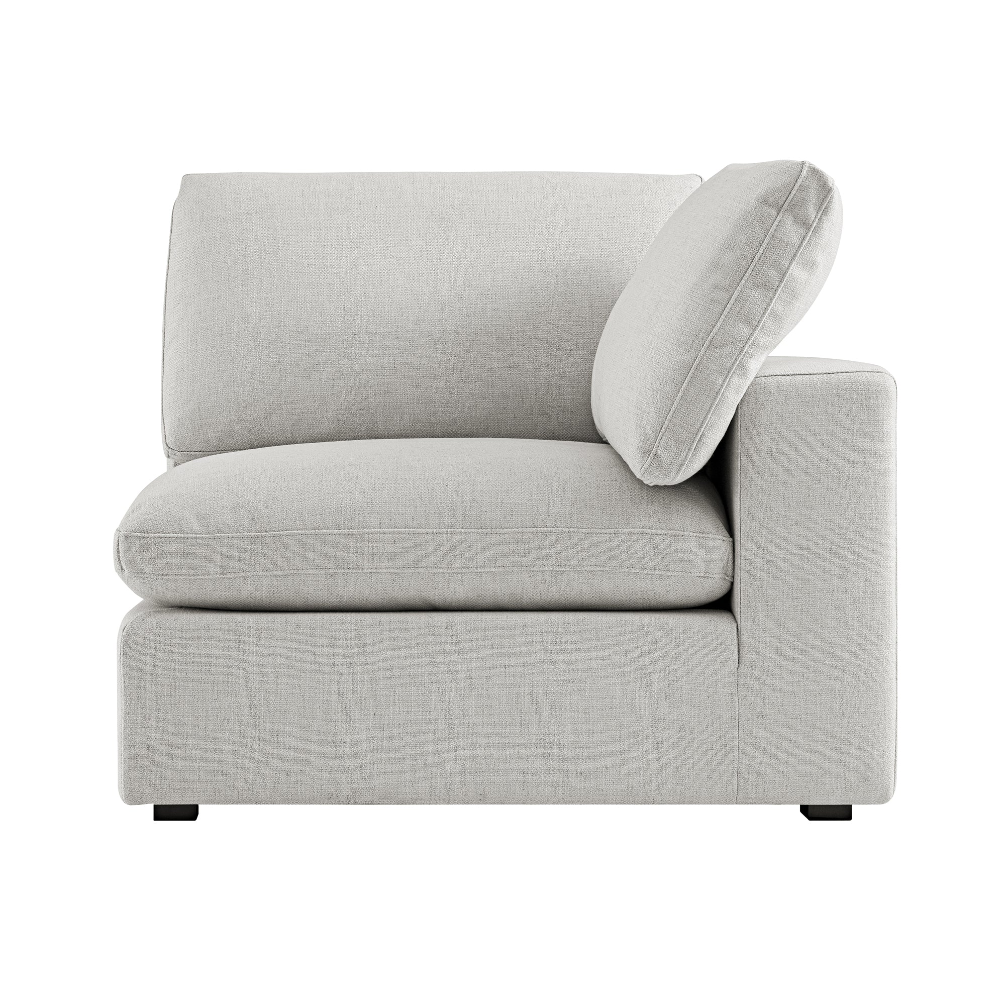 Lutyens Light Grey Linen Blend Modular Sofa, Corner Unit - Image 2