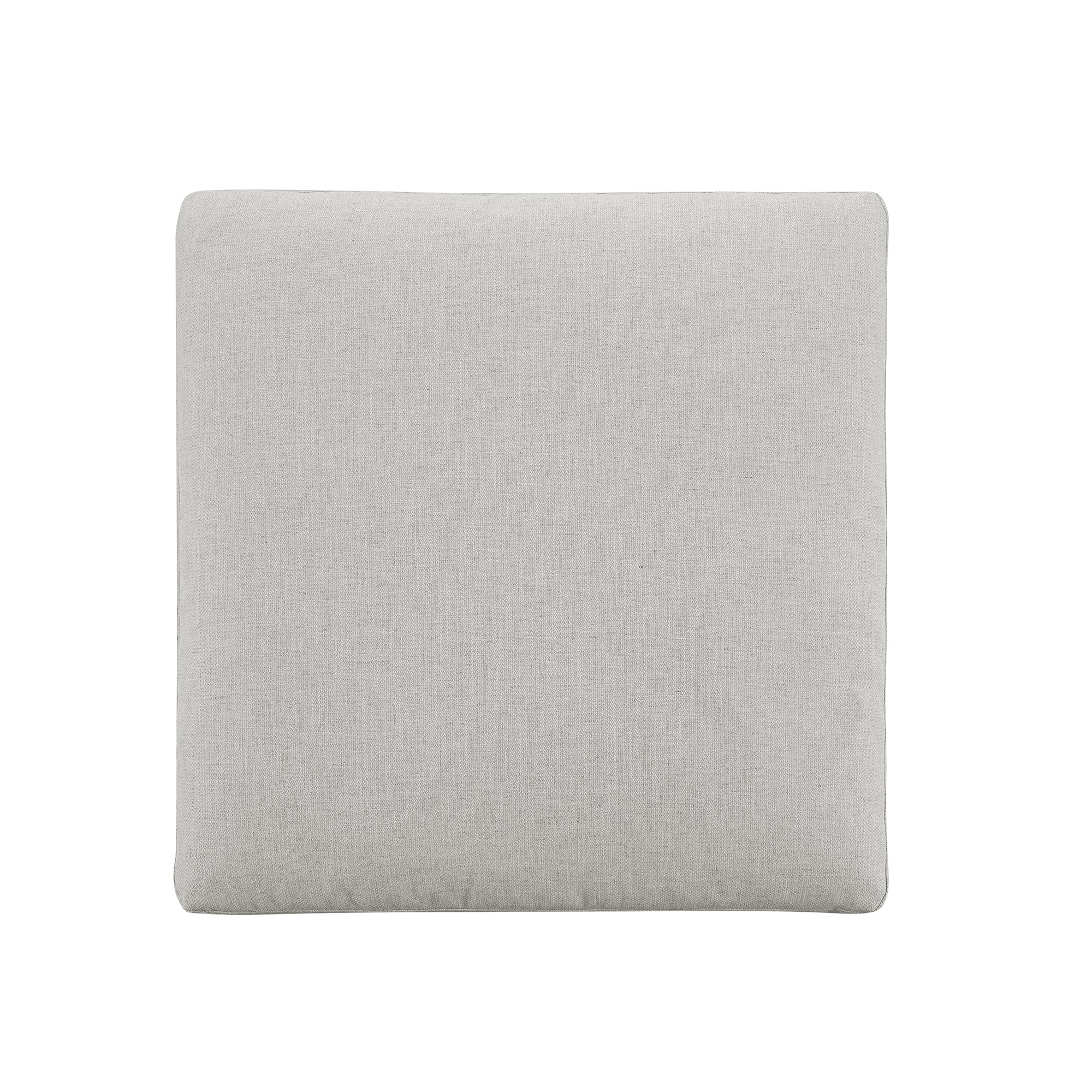 Lutyens Light Grey Linen Blend Modular Sofa, Stool - Image 5