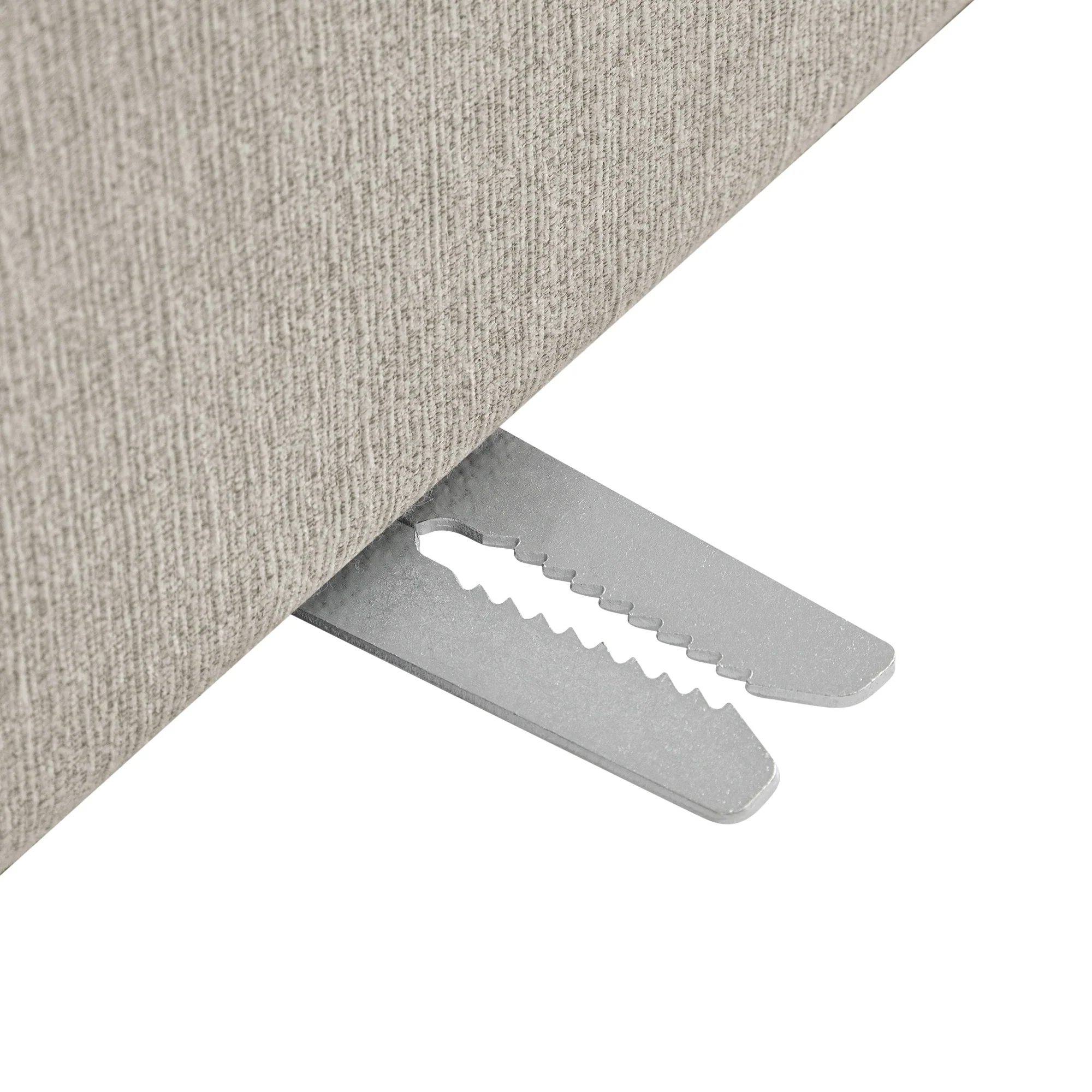 Lutyens Oatmeal Weave Fabric Modular Sofa, 2-Piece - Image 16
