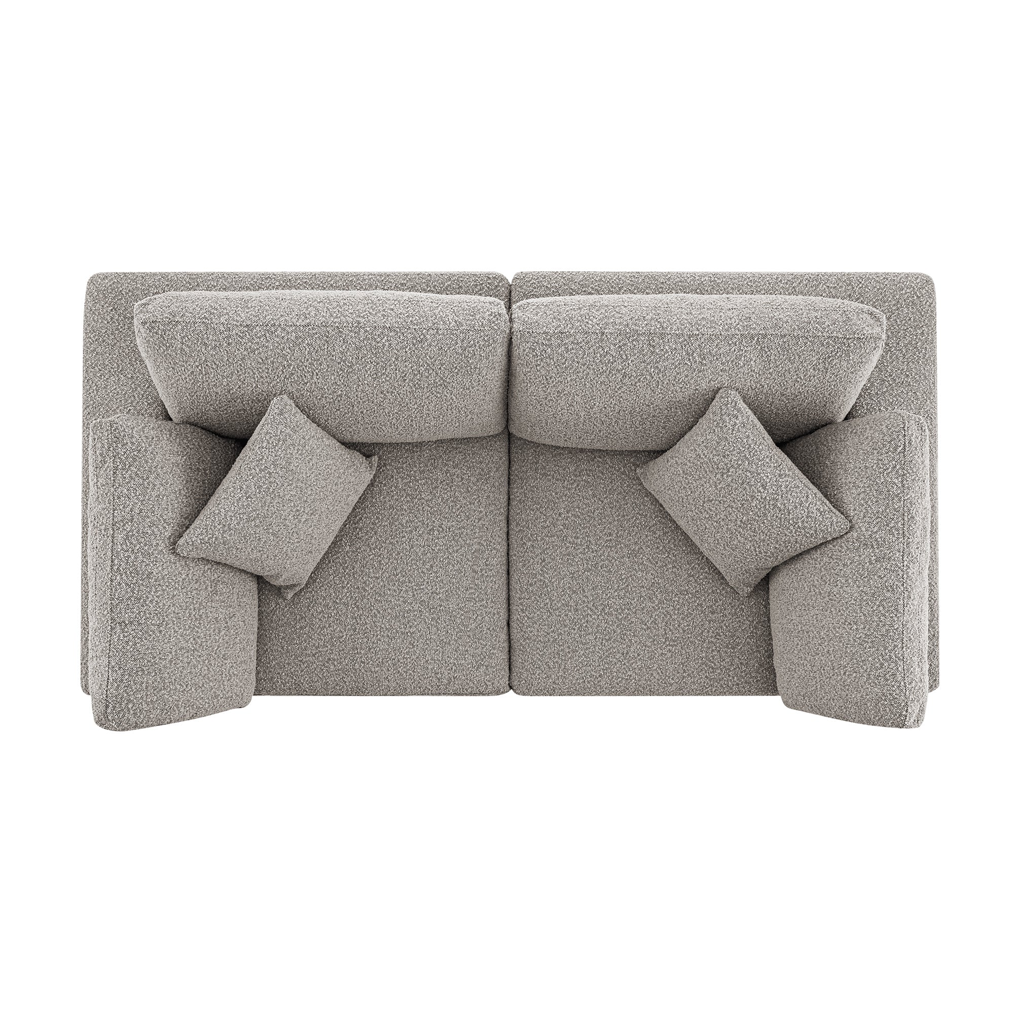 Lutyens Taupe Boucle Modular Sofa, 2-Piece - Image 10