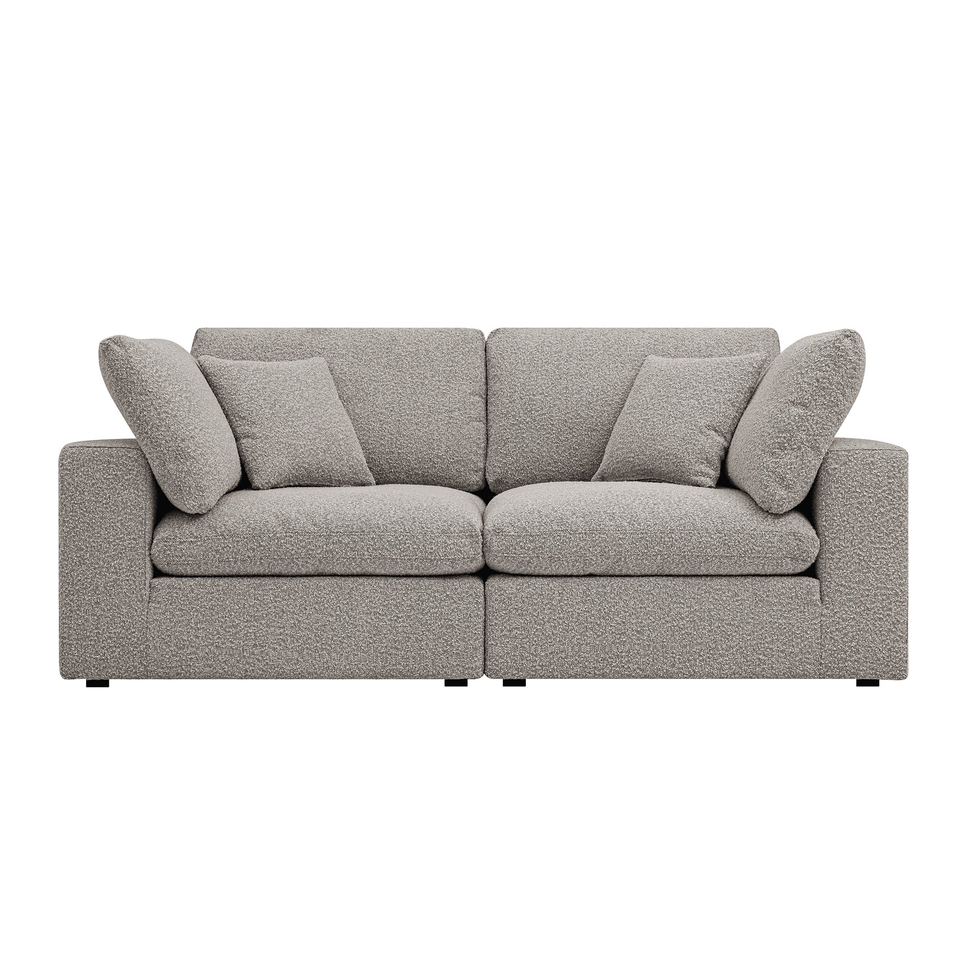 Lutyens Taupe Boucle Modular Sofa, 2-Piece - Image 5