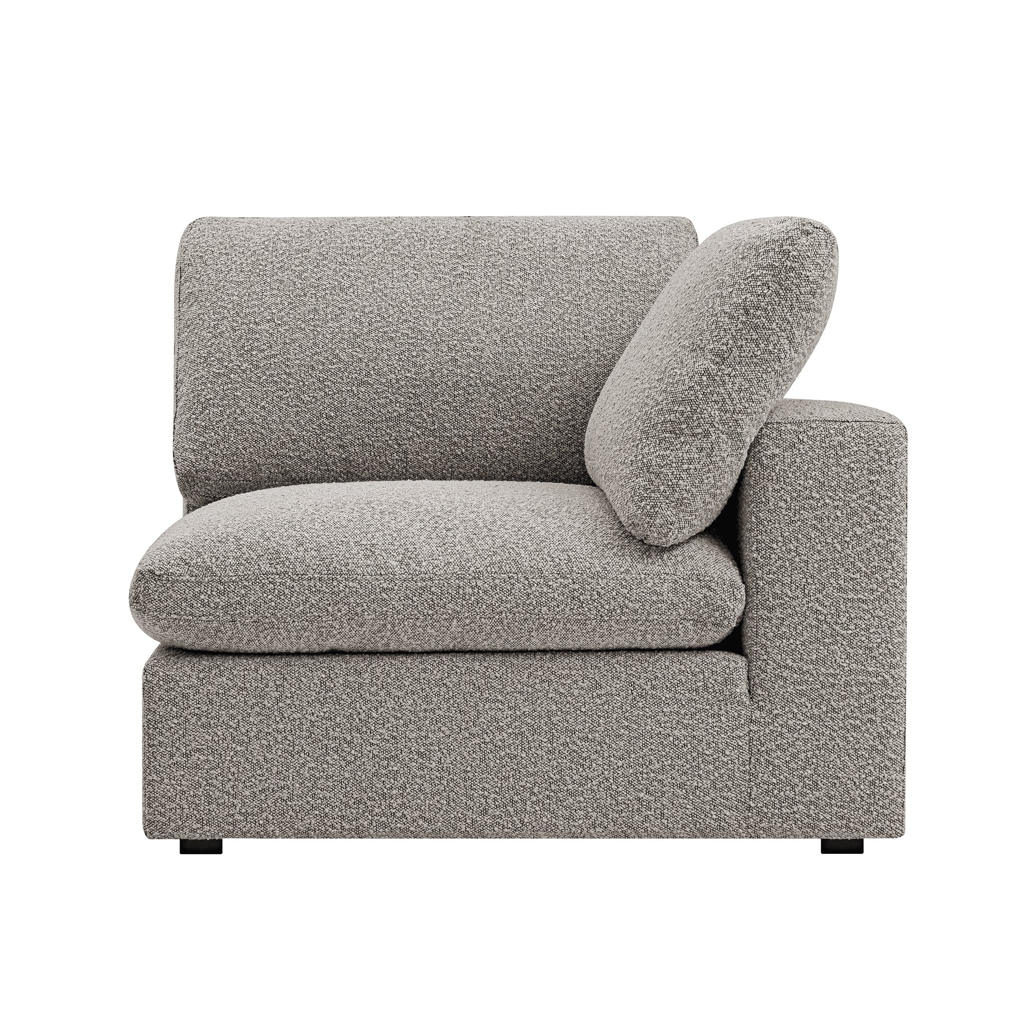 Lutyens Taupe Boucle Modular Sofa, Corner Unit - Image 2