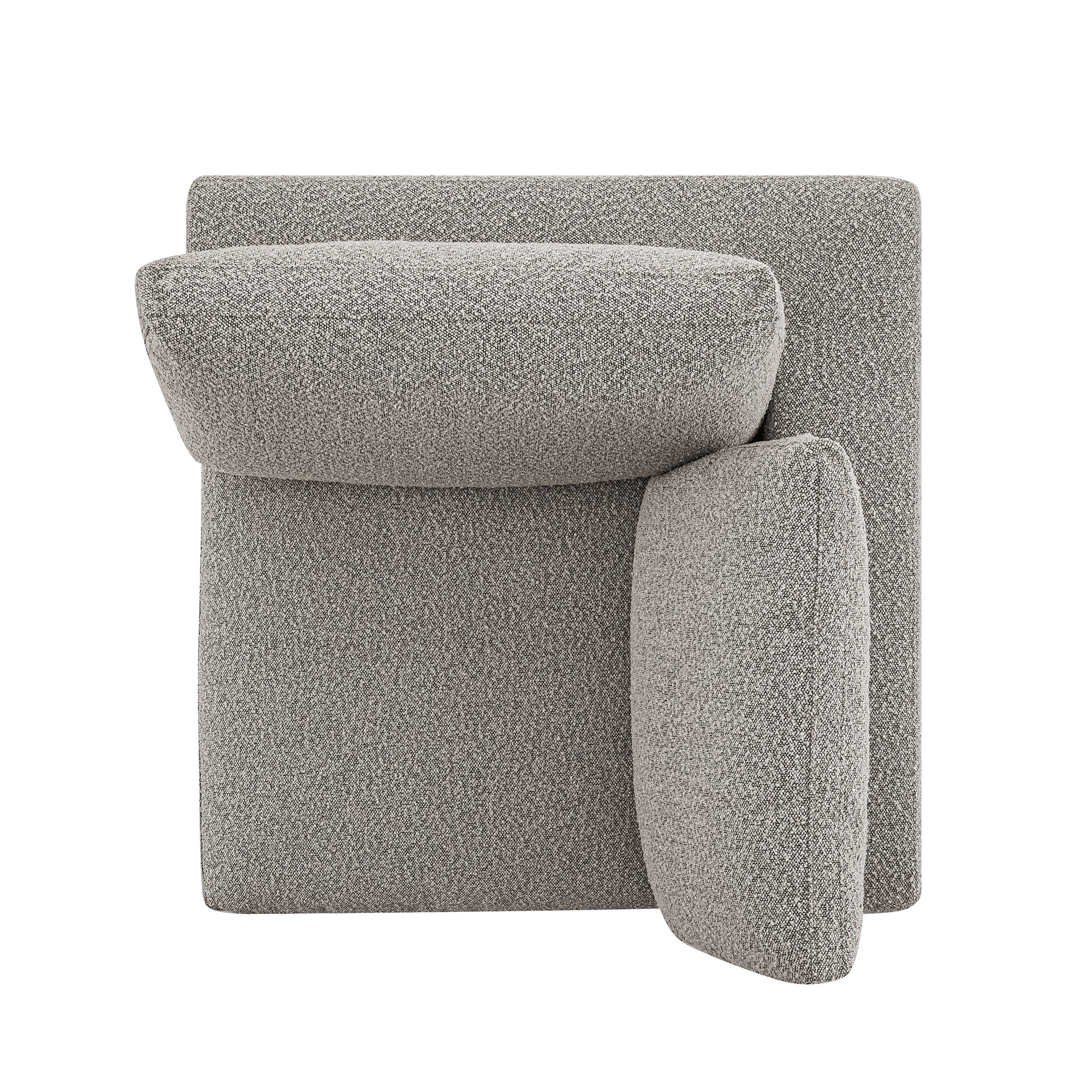 Lutyens Taupe Boucle Modular Sofa, Corner Unit - Image 5