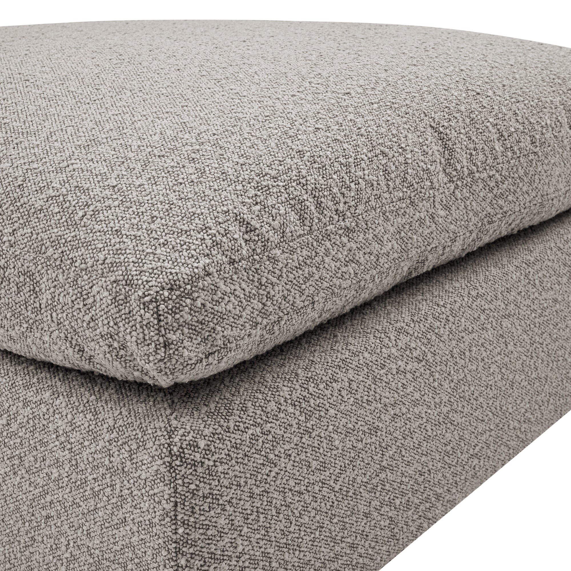 Lutyens Taupe Boucle Modular Sofa, Stool - Image 10