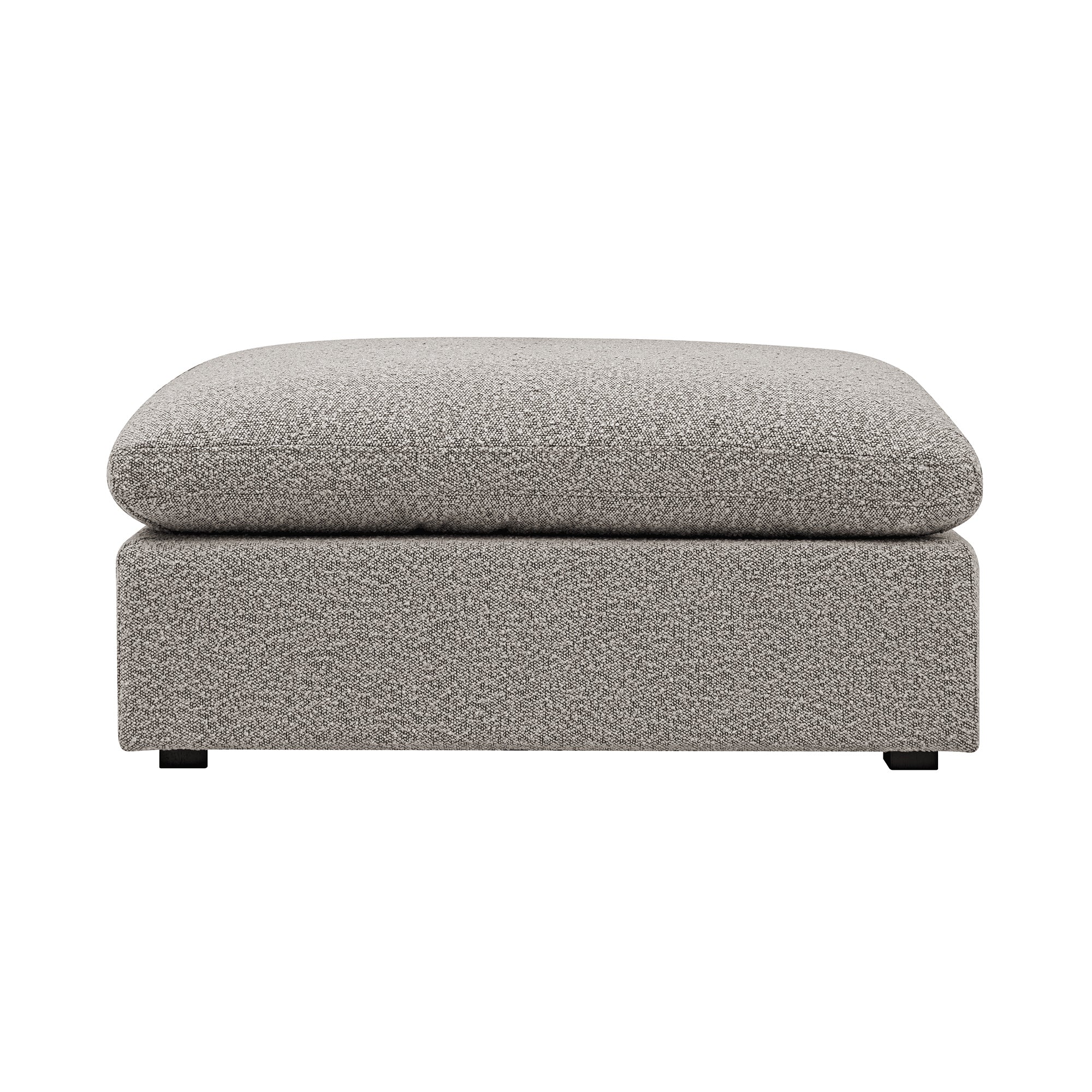 Lutyens Taupe Boucle Modular Sofa, Stool - Image 5